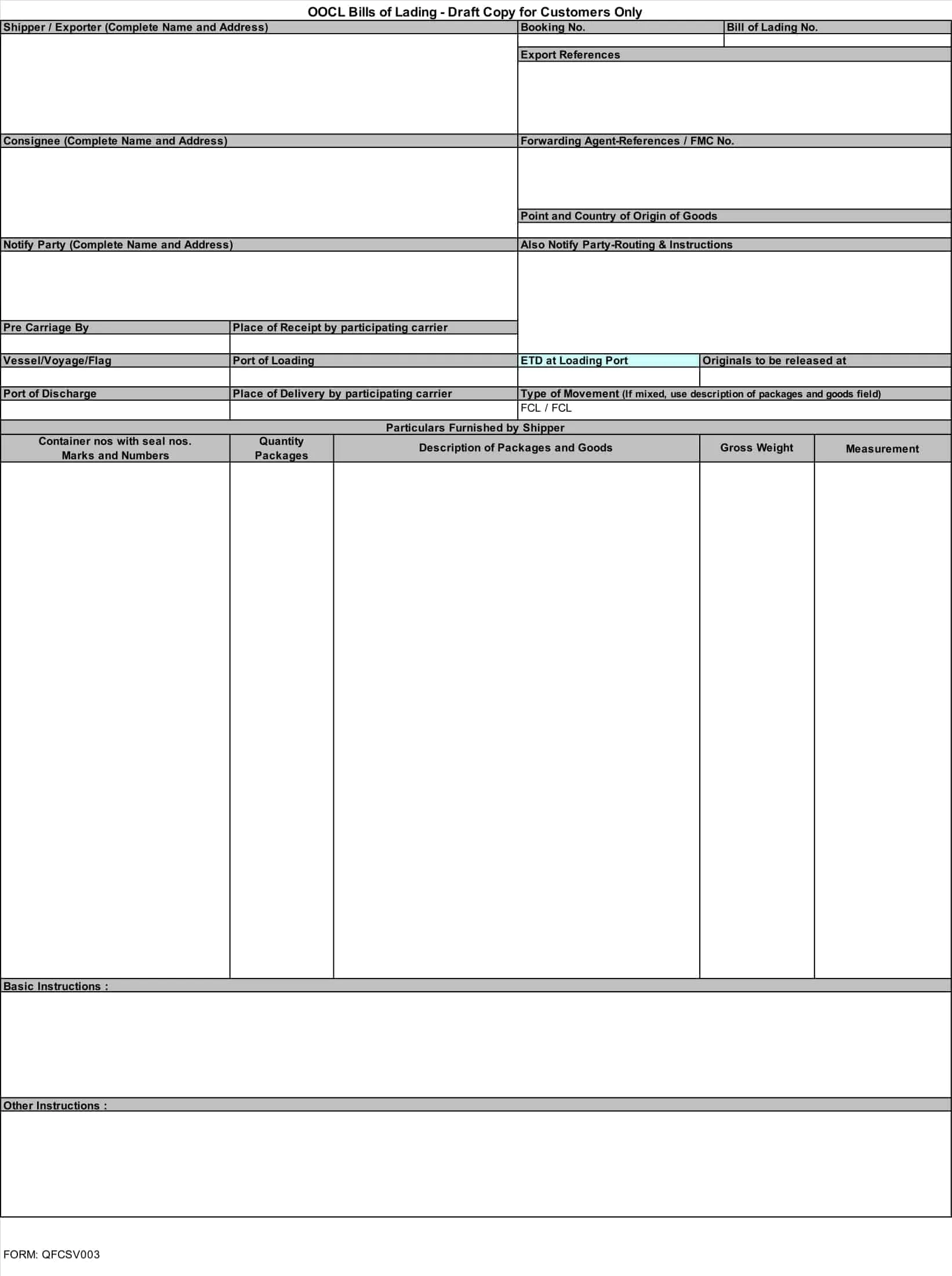 bills of lading bills of lading
