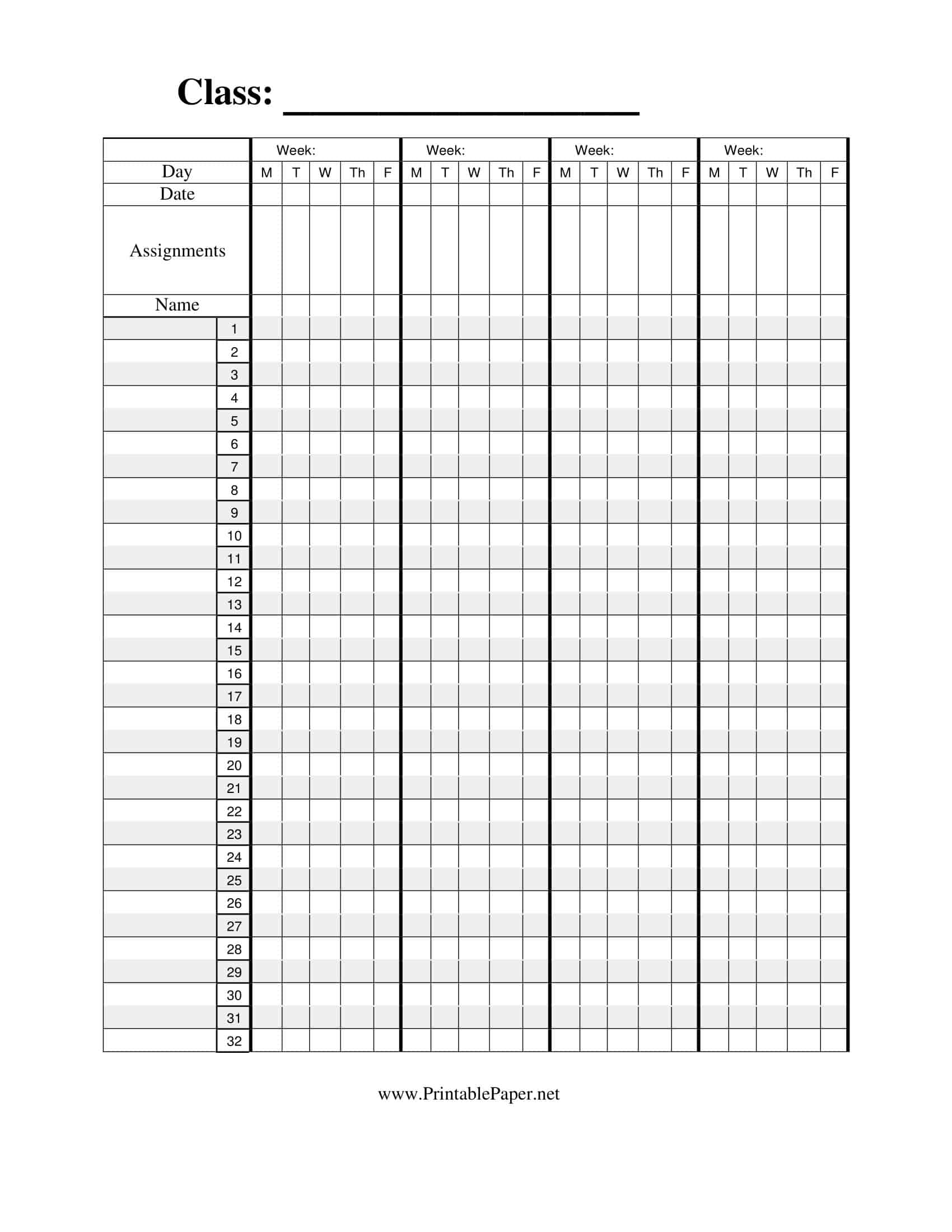 Free Printable Class Roster Templates Excel Word PDF Editable Free Printable Class Roster Templates Excel Word PDF Editable