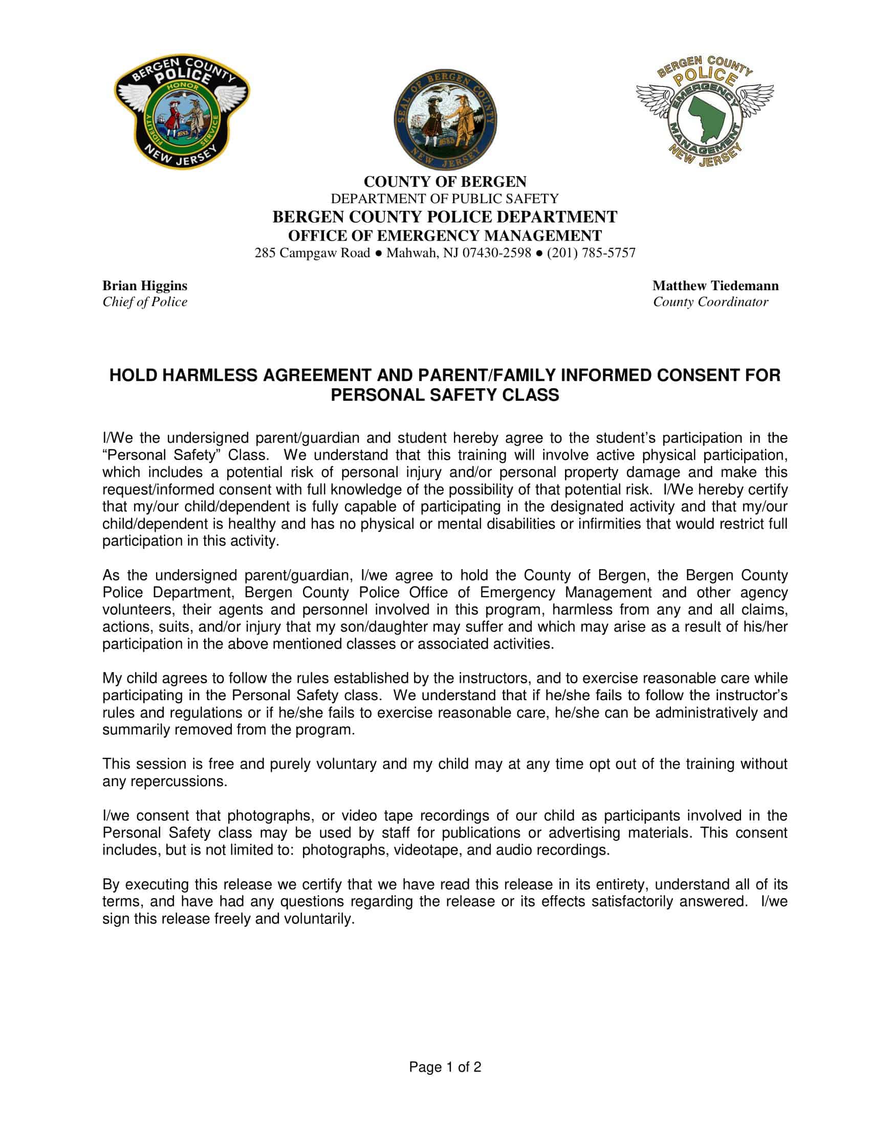 blank hold harmless agreement pdf blank hold harmless agreement pdf