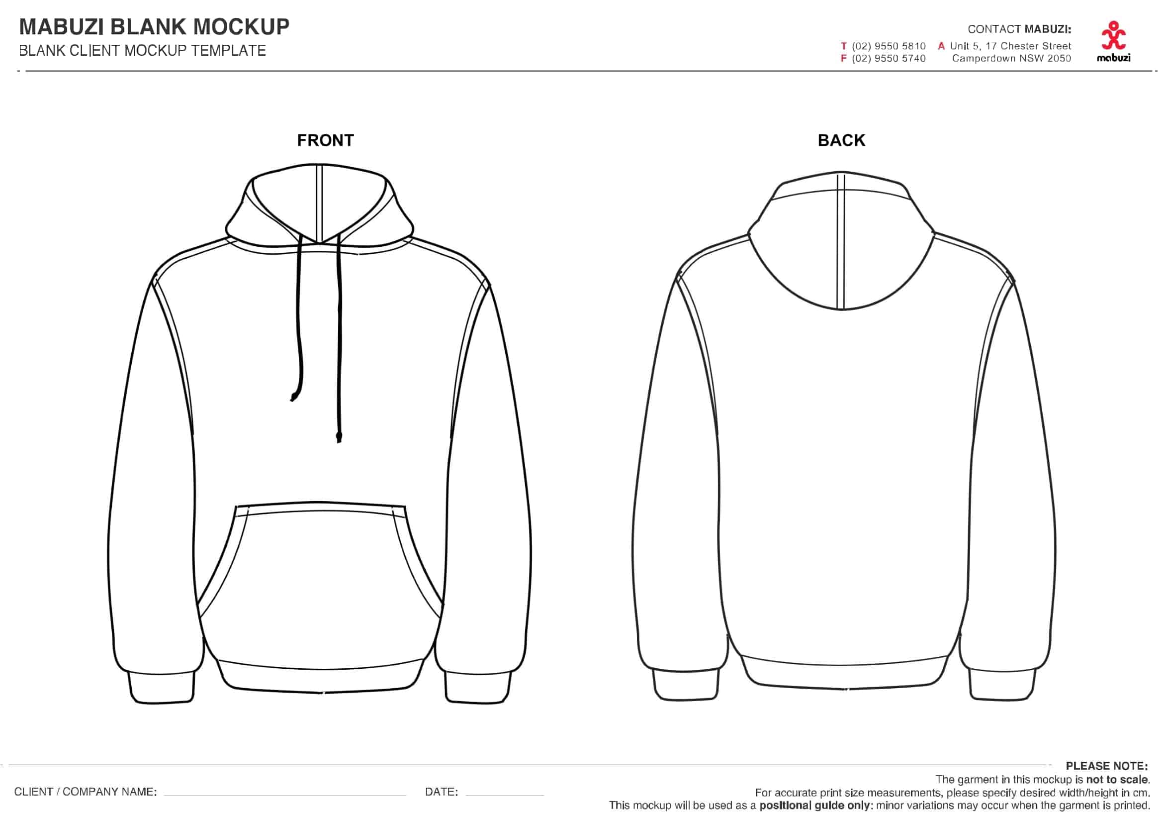 Free Printable Hoodie Templates [PDF] Mockup, Roblox Design