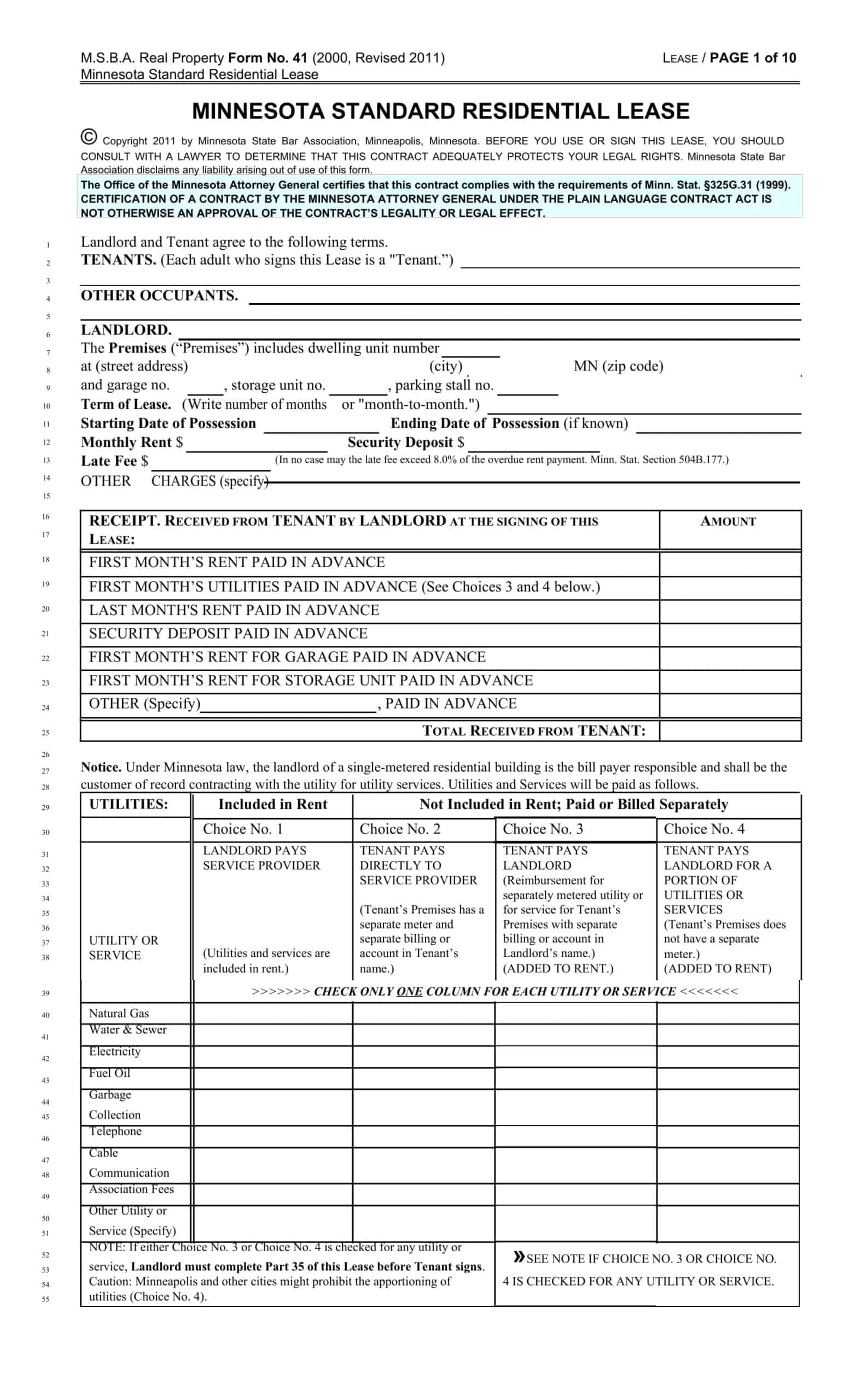 blank residential lease agreement blank residential lease agreement