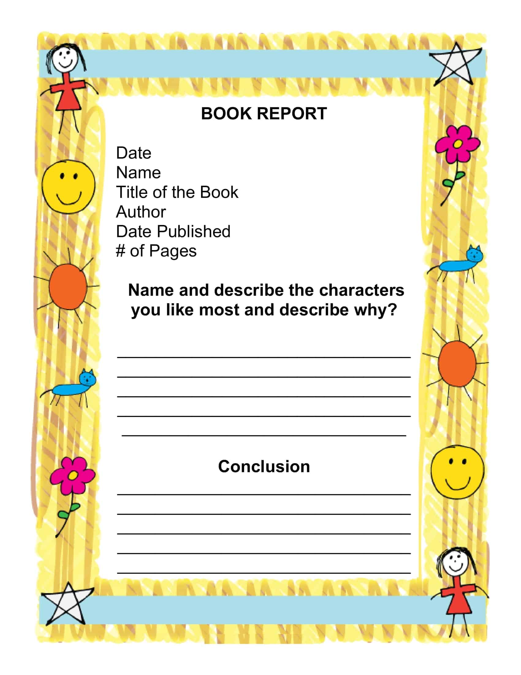 book report template free book report template free