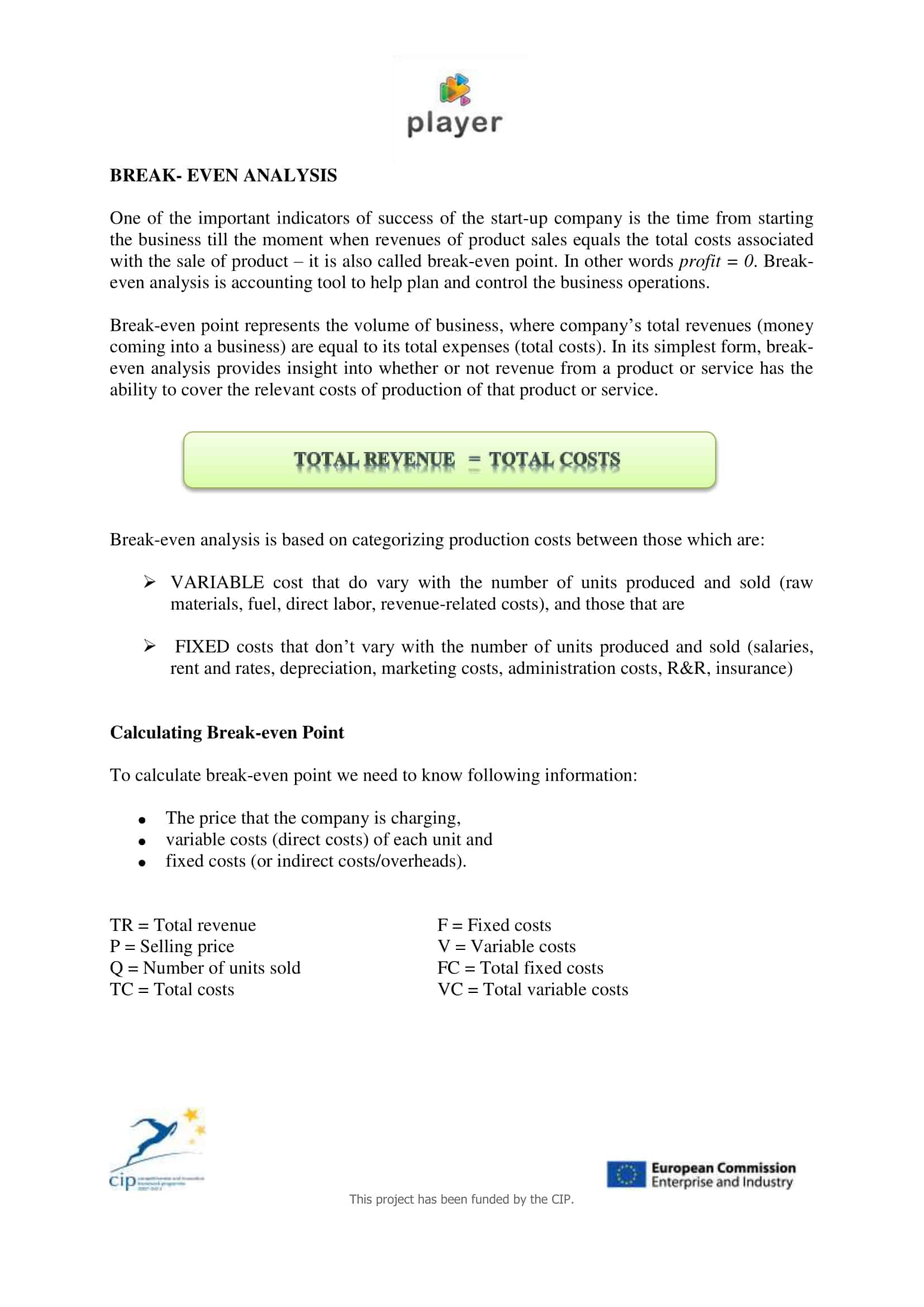 break even analysis worksheet break even analysis worksheet