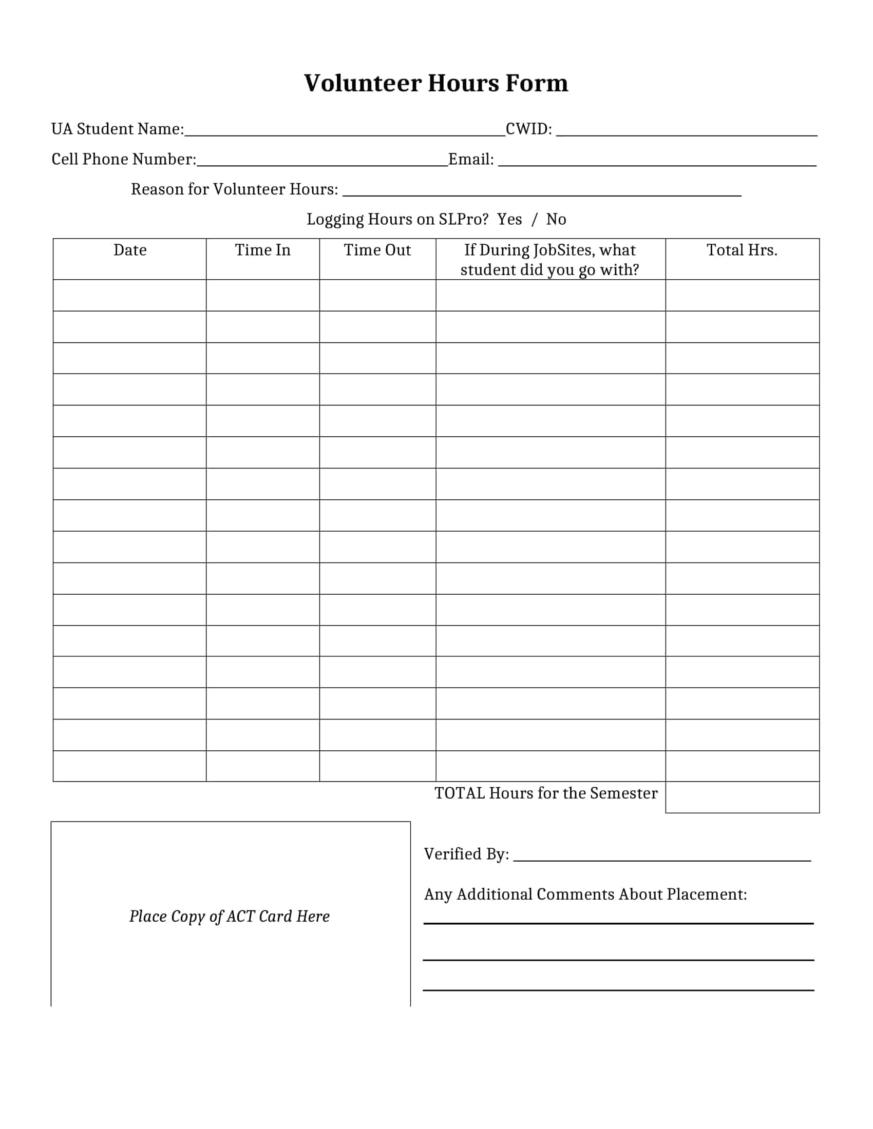 Printable Volunteer Hours Log Sheet Templates Printable 2024 Printable Volunteer Hours Log Sheet Templates Printable 2024