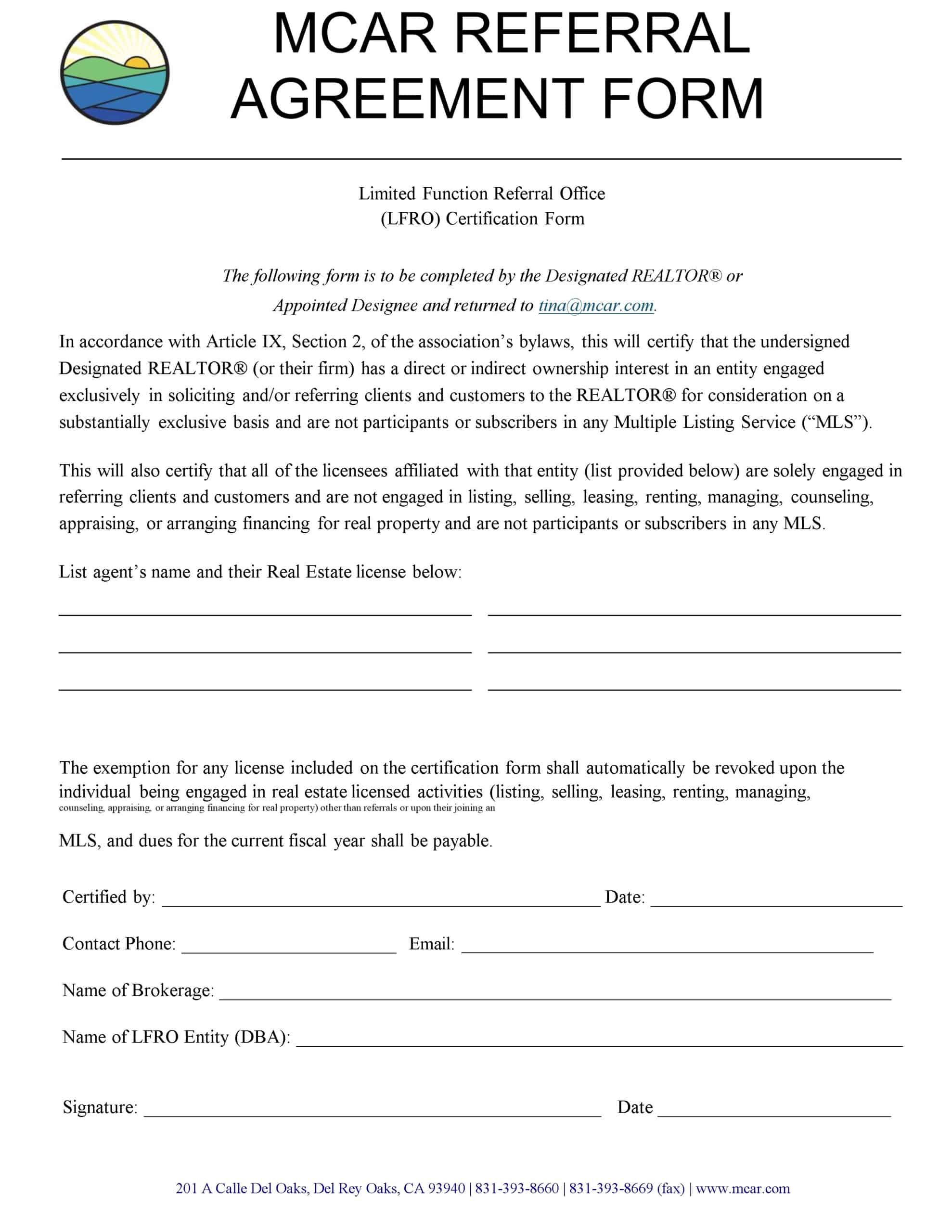 broker dealer referral agreement broker dealer referral agreement