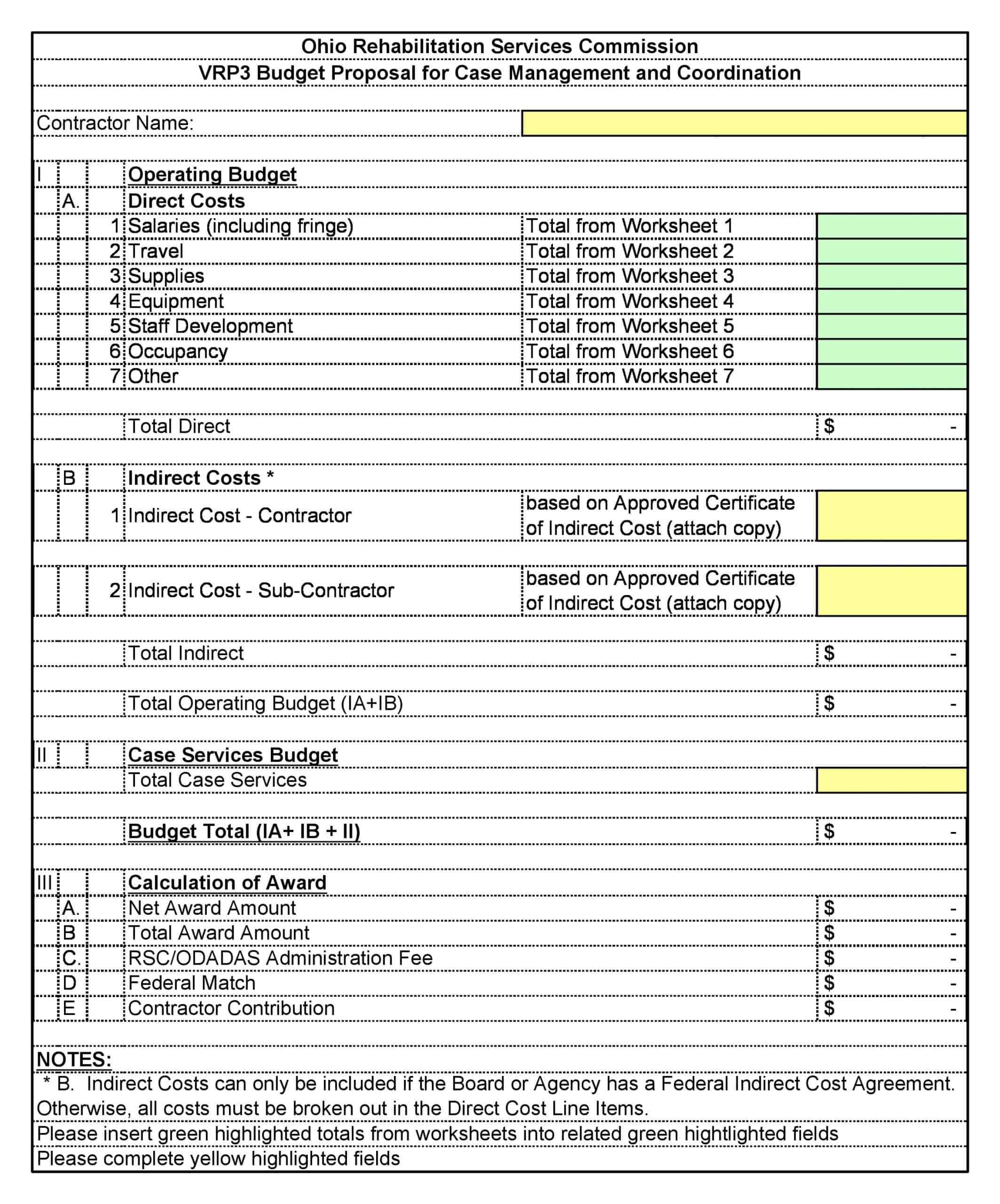 budget proposal template budget proposal template