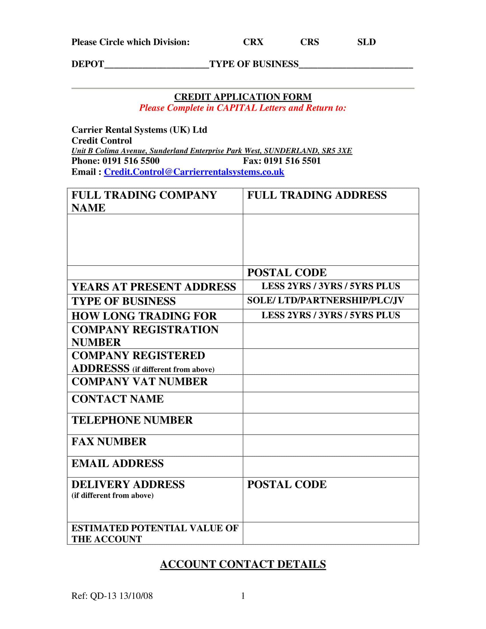 business credit application process business credit application process