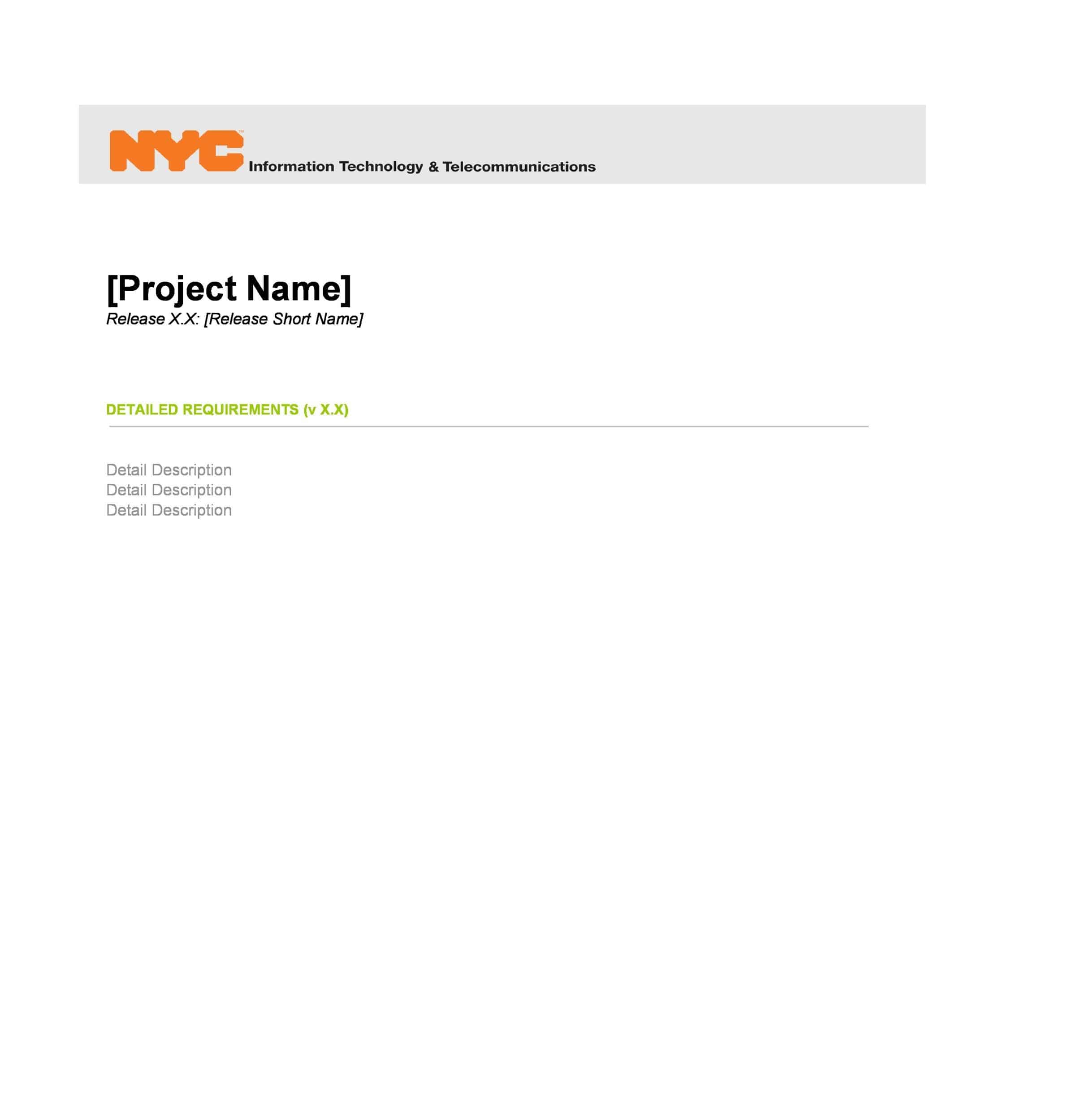 business requirements document template agile business requirements document template agile