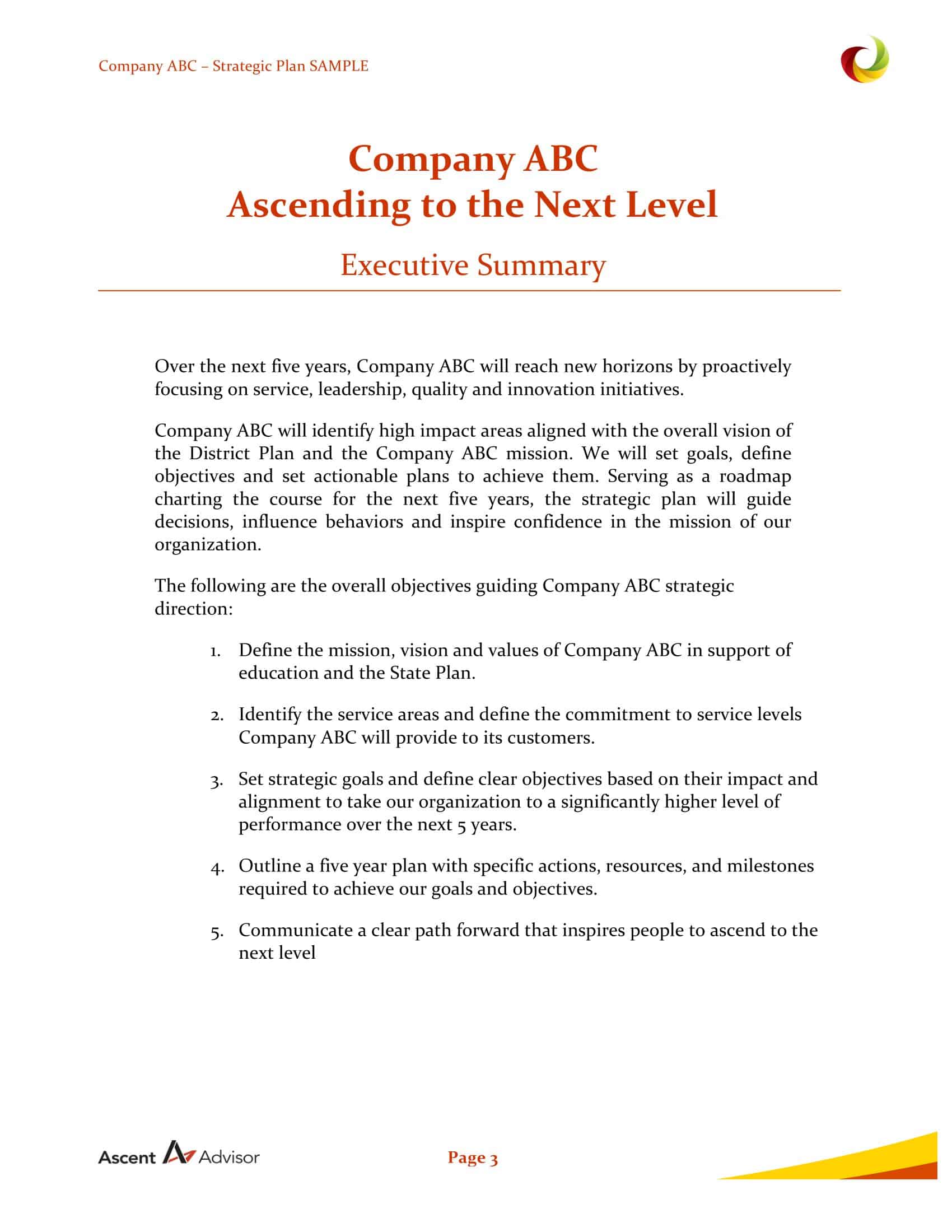 business strategic plan business strategic plan