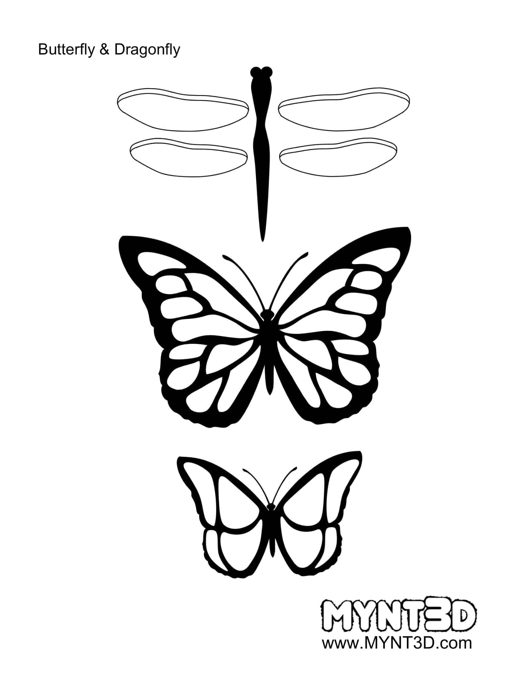 butterfly printable template butterfly printable template