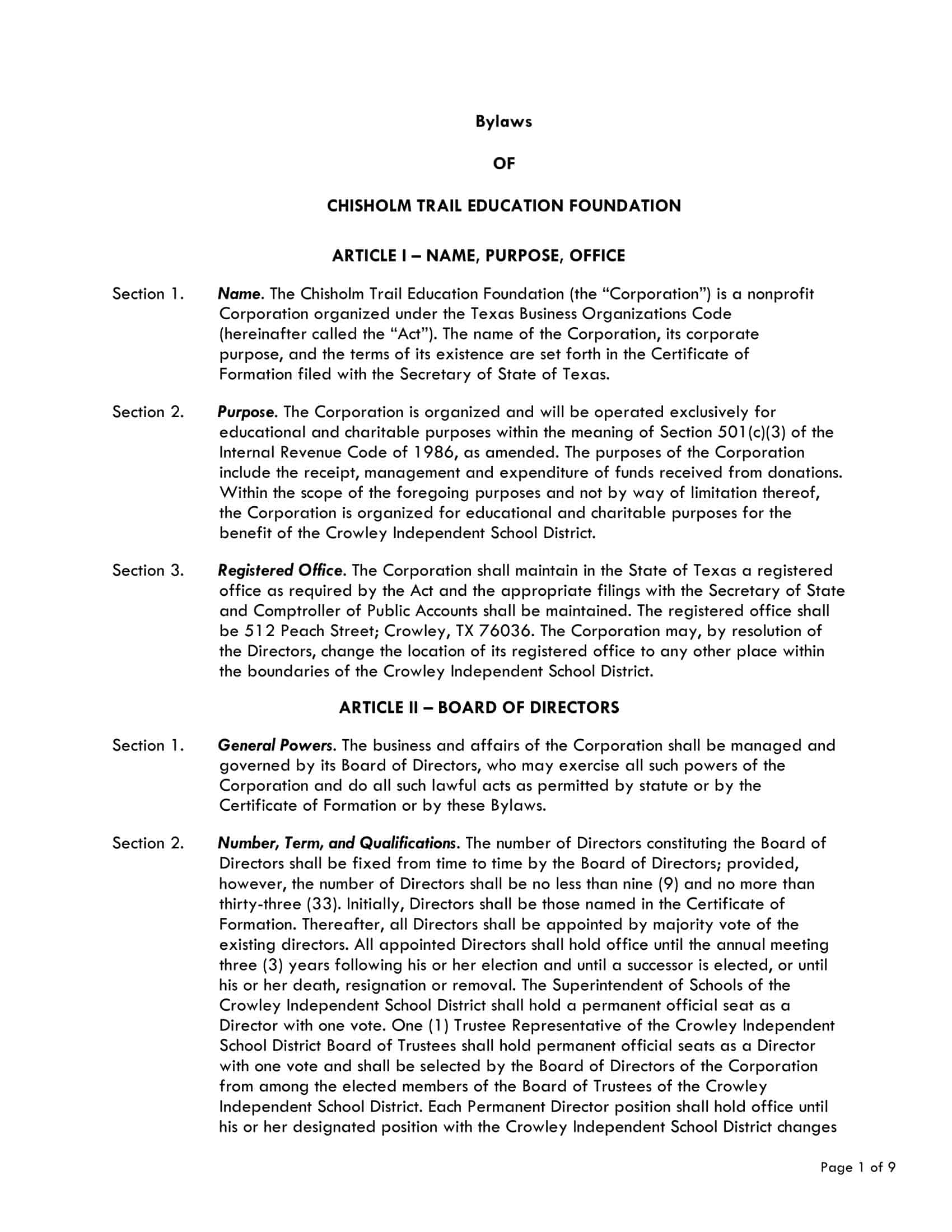 c corporation bylaws template c corporation bylaws template