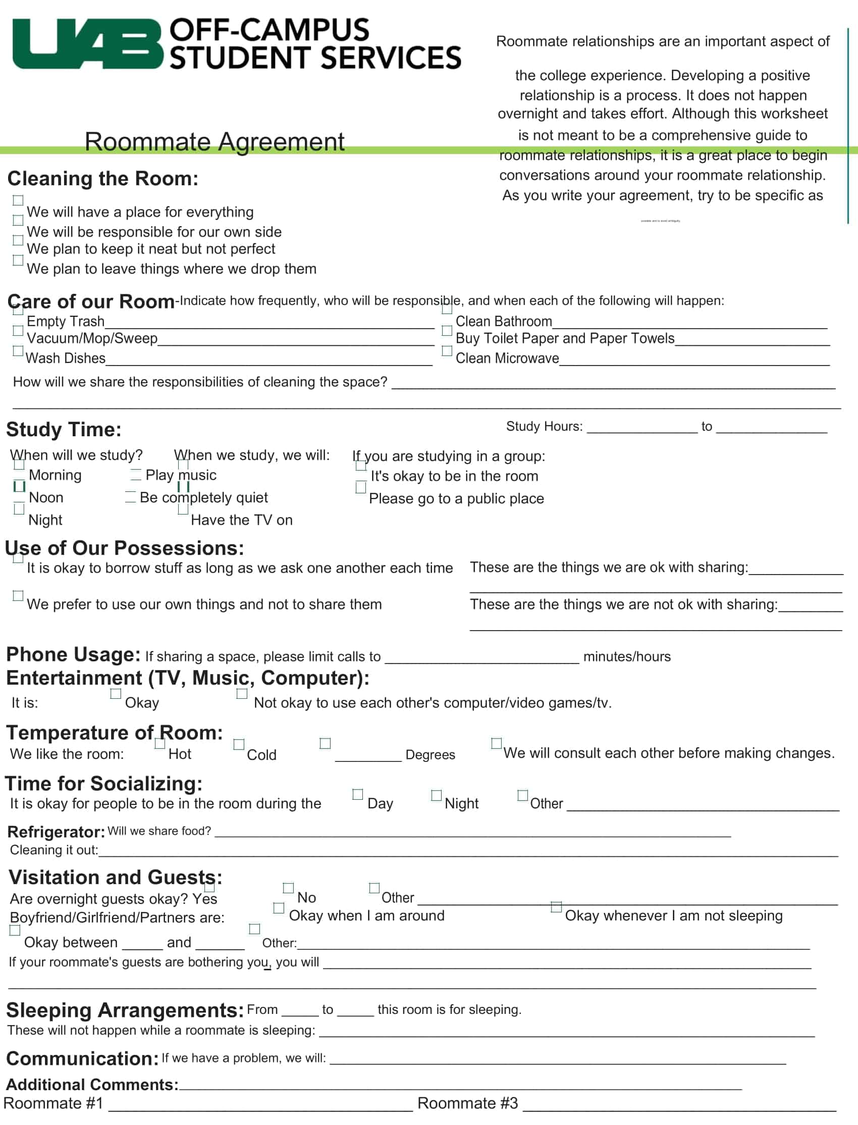 california roommate agreement california roommate agreement