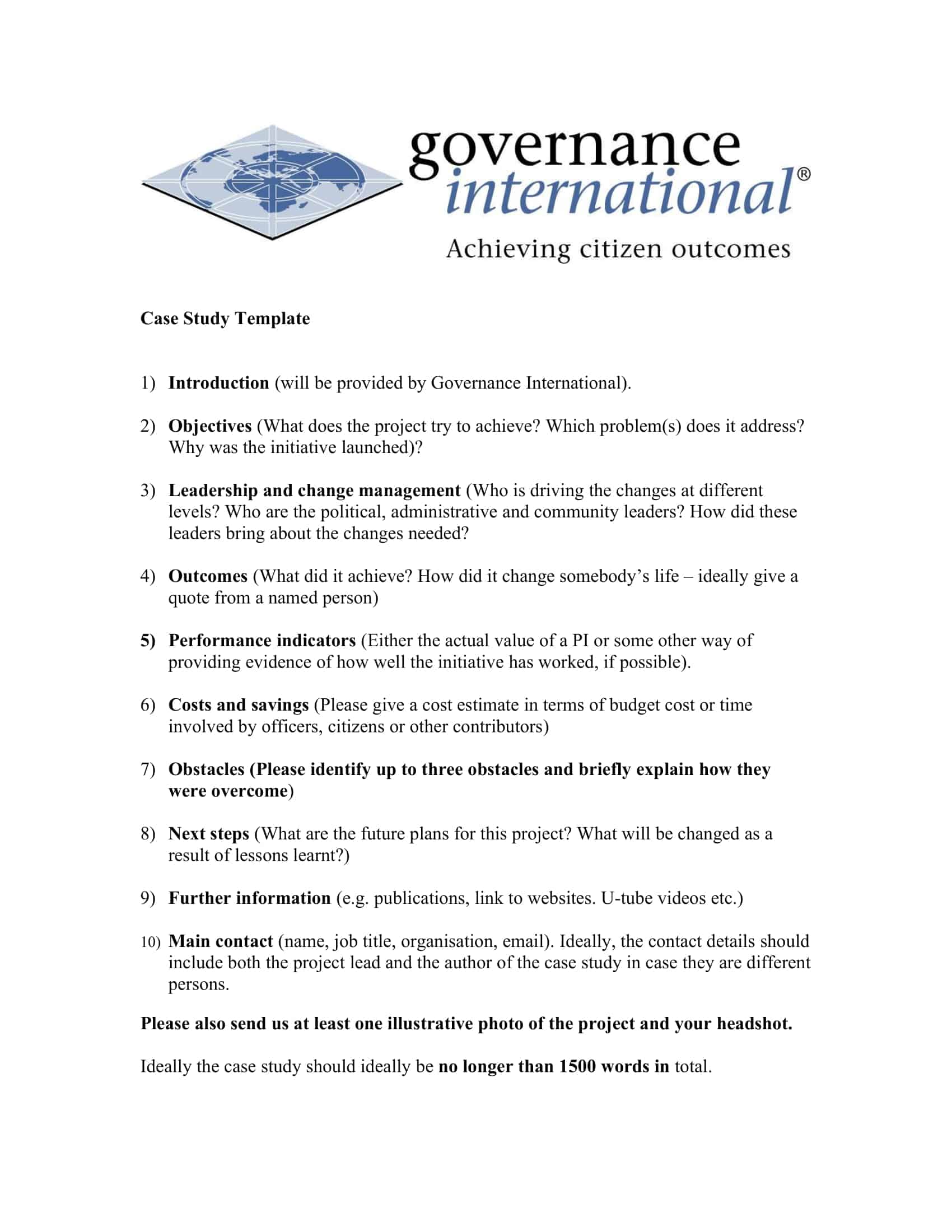 case study template case study template