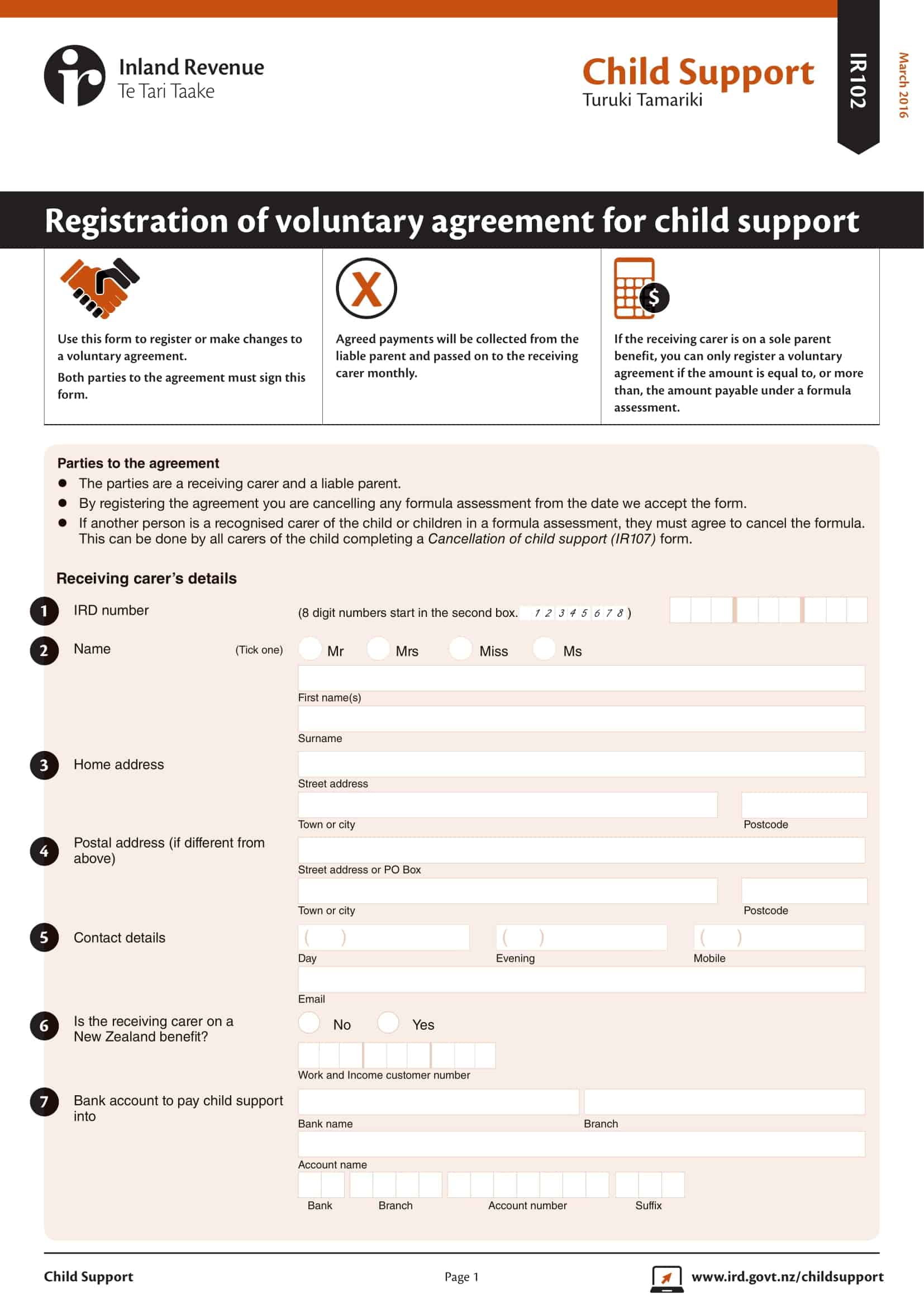 Free Child Support Agreement Templates [PDF, Word] Without Court