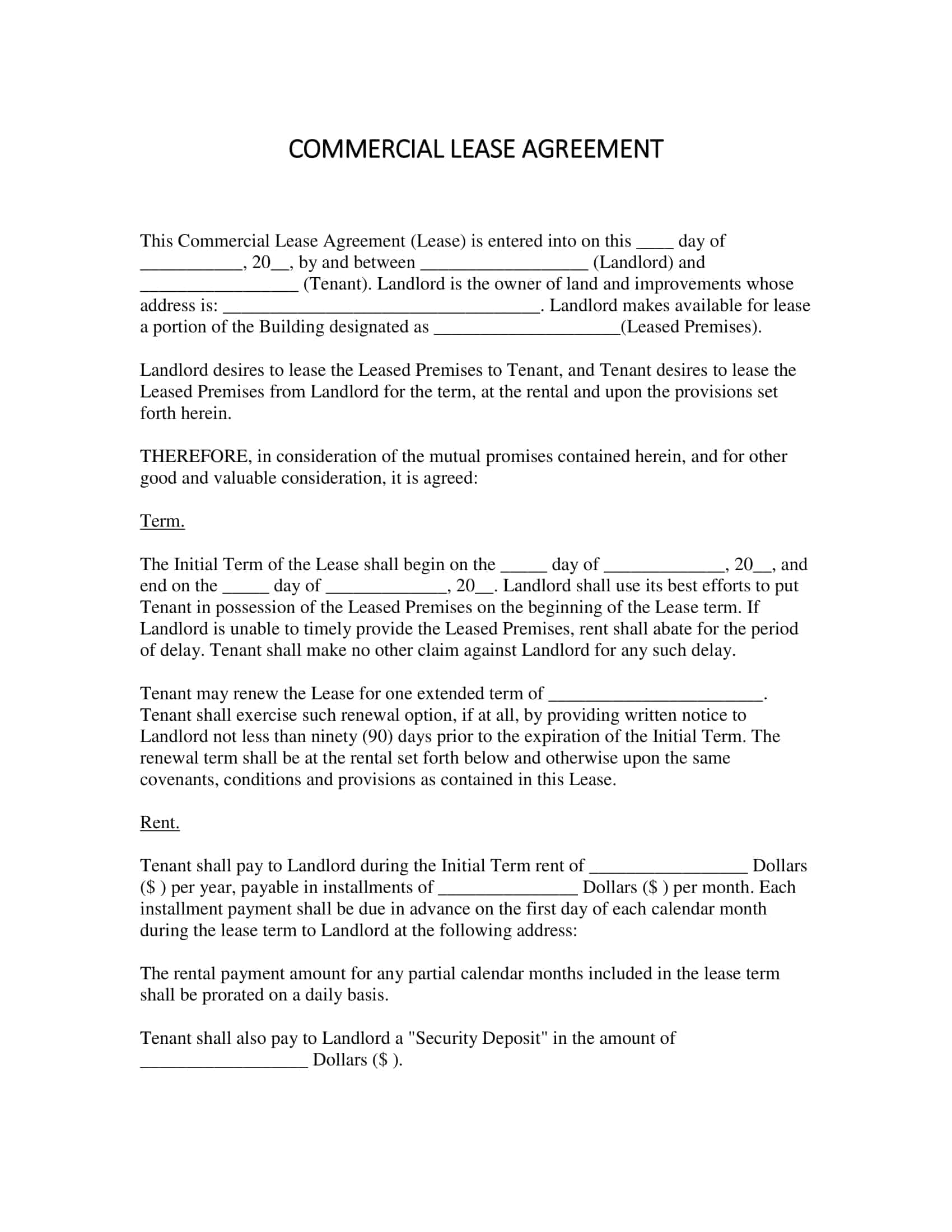commercial lease agreement ny commercial lease agreement ny