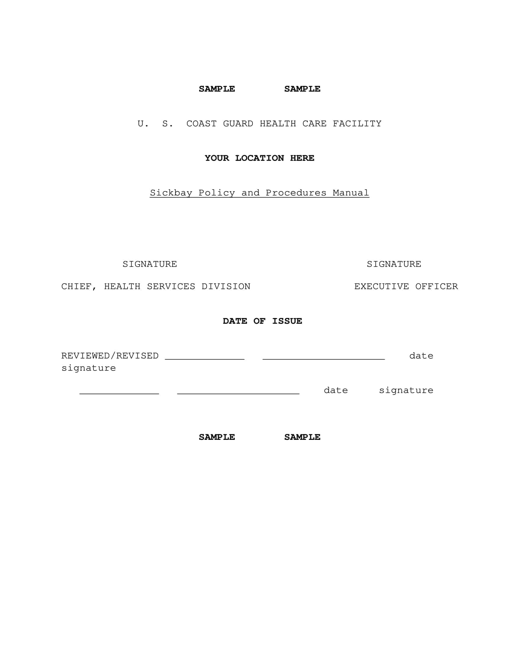 Free Printable Policy And Procedure Templates [Word, PDF] Examples