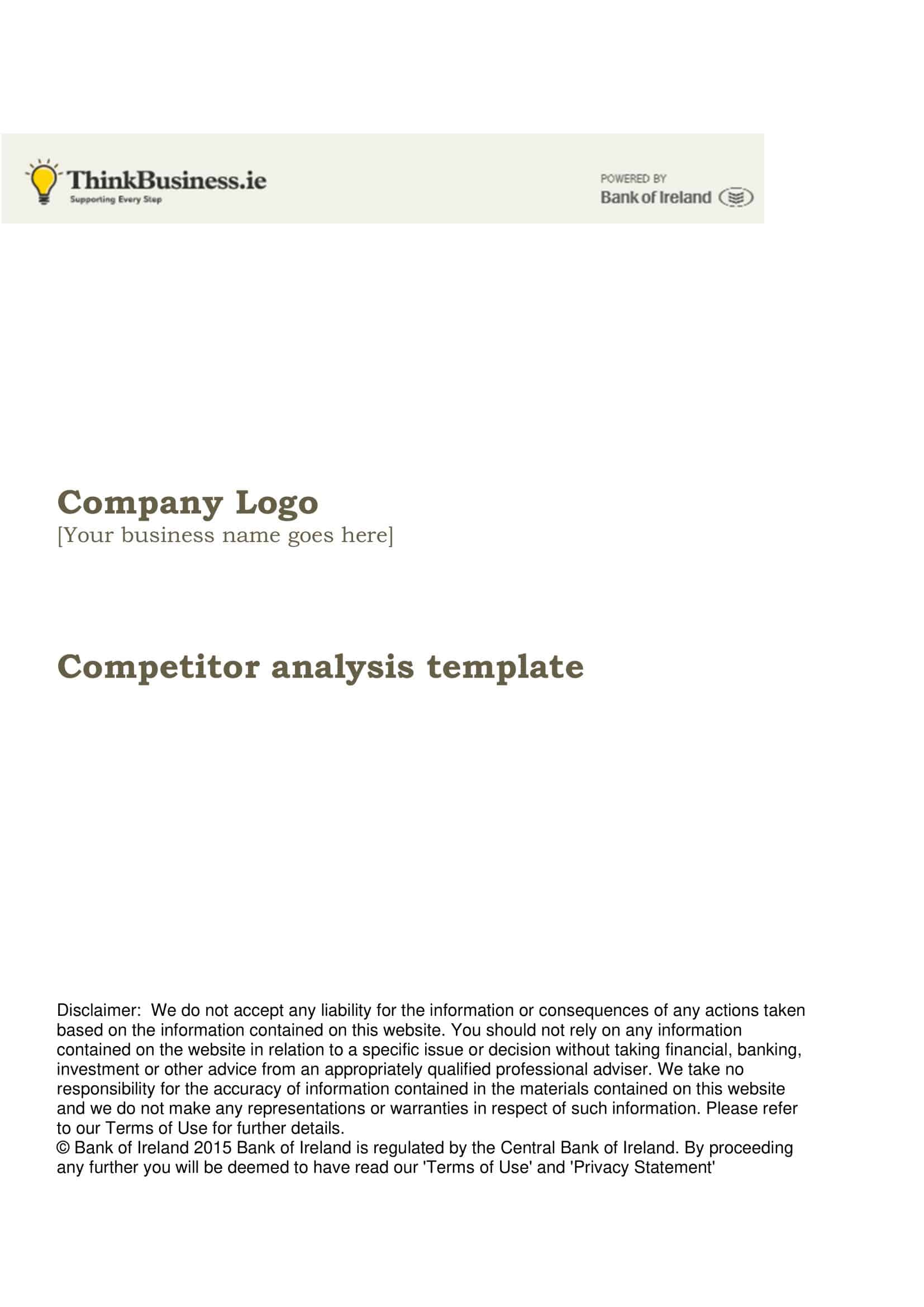 competitive analysis tool competitive analysis tool