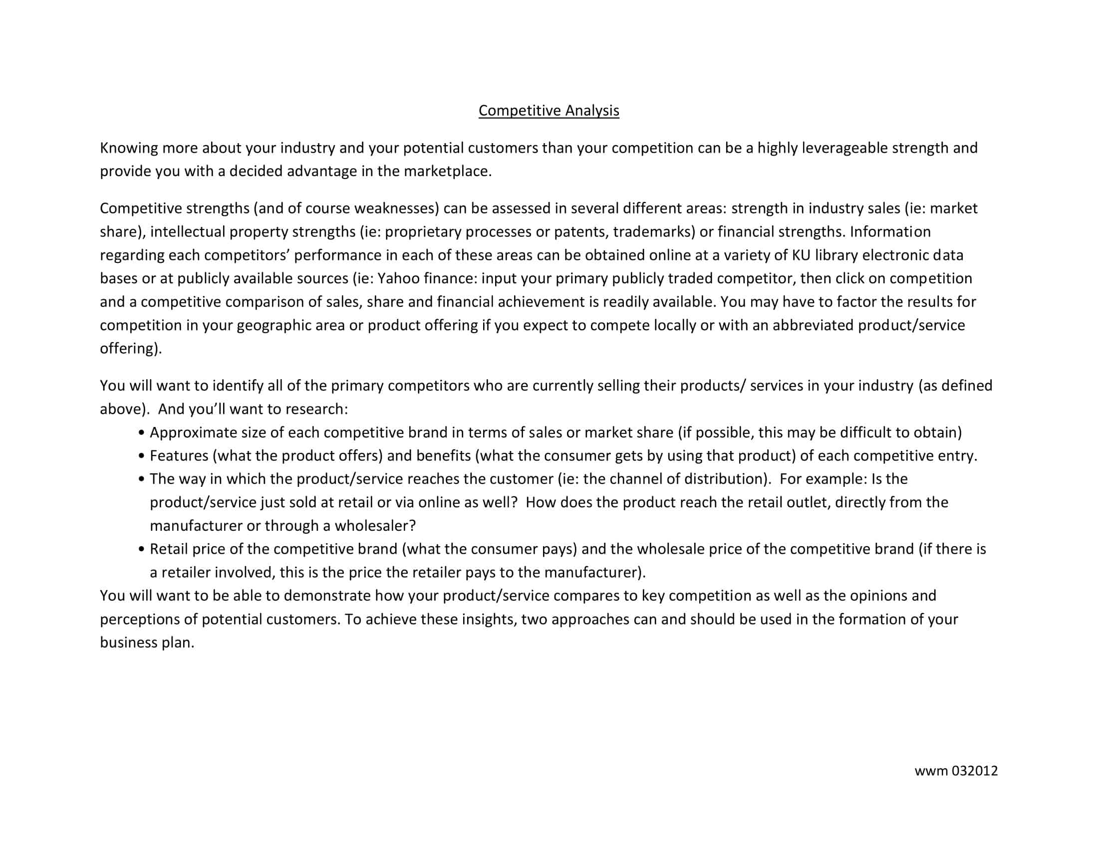 competitive intelligence analysis competitive intelligence analysis