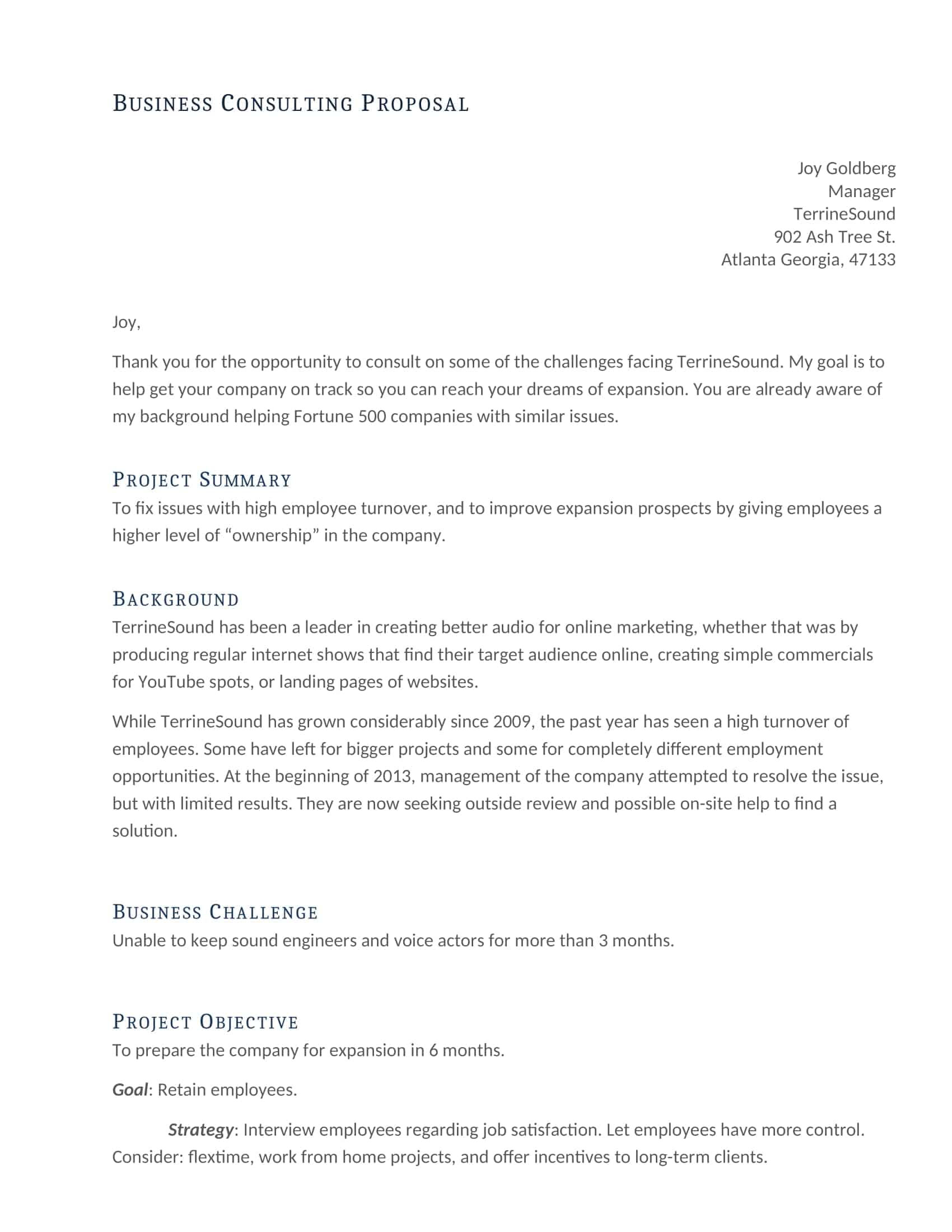 consulting proposal templates consulting proposal templates