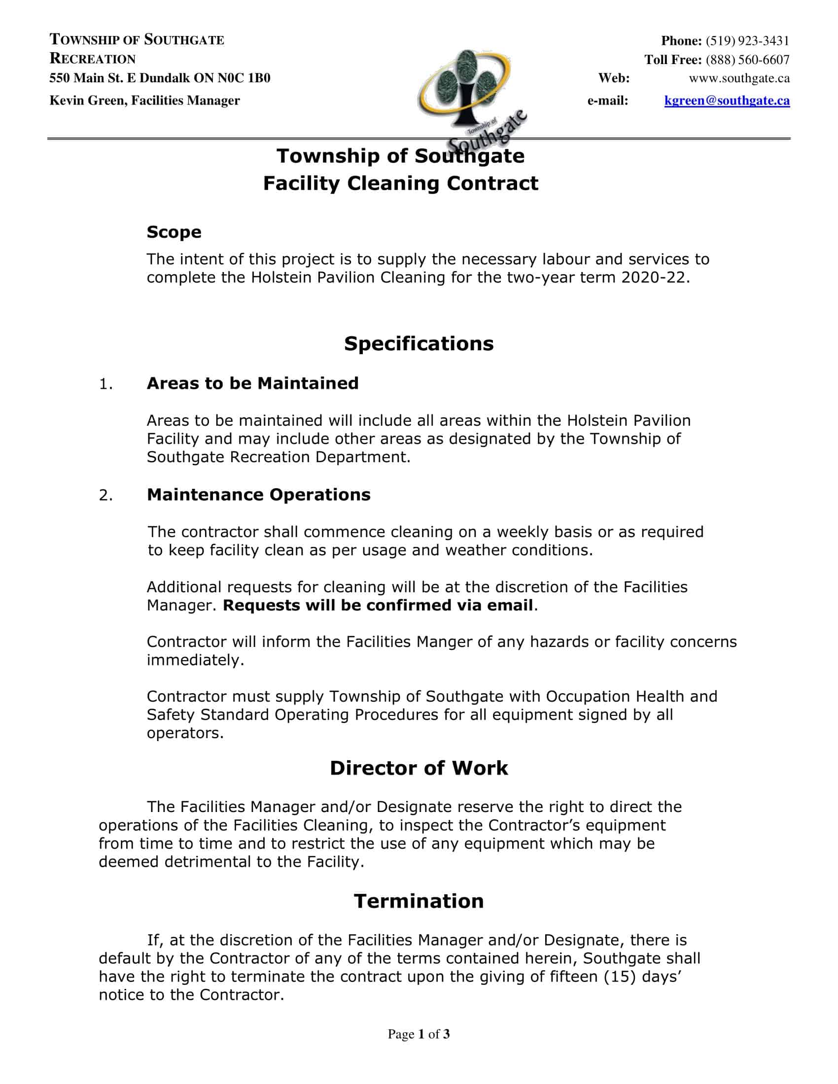 contracts for cleaning business contracts for cleaning business