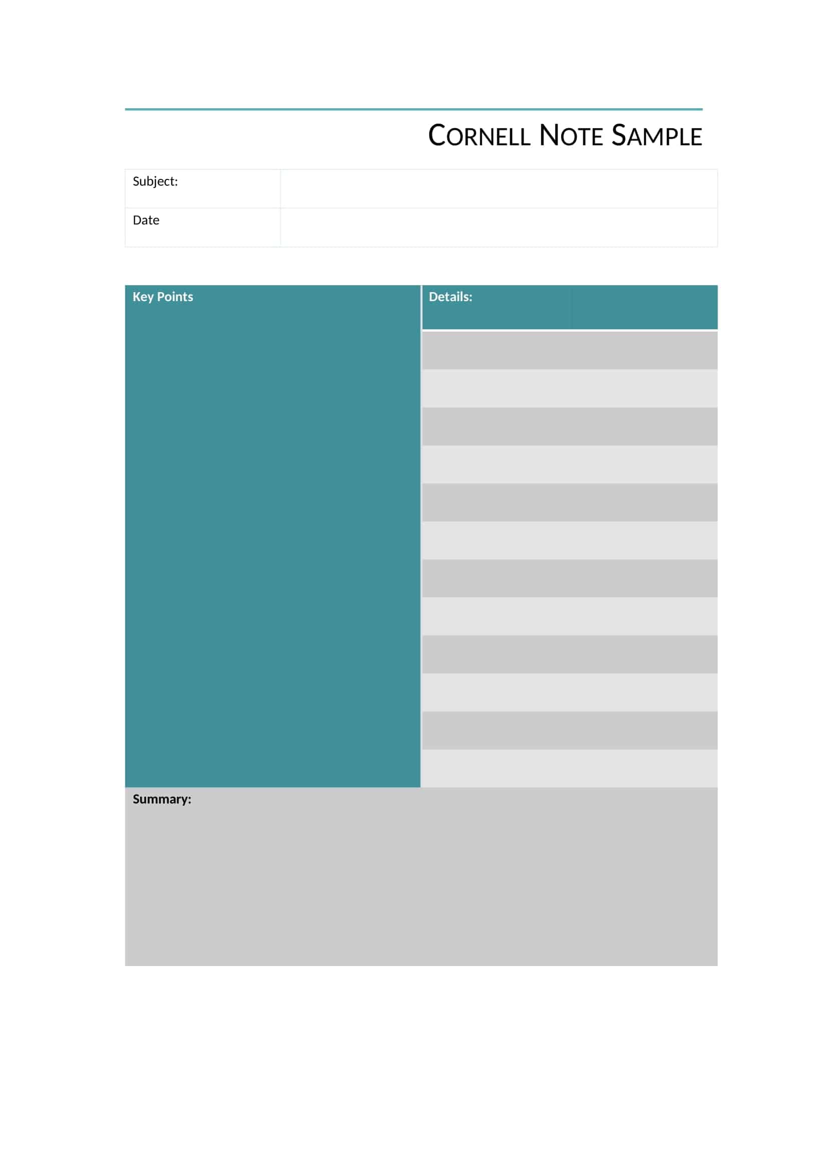 cornell method notes cornell method notes