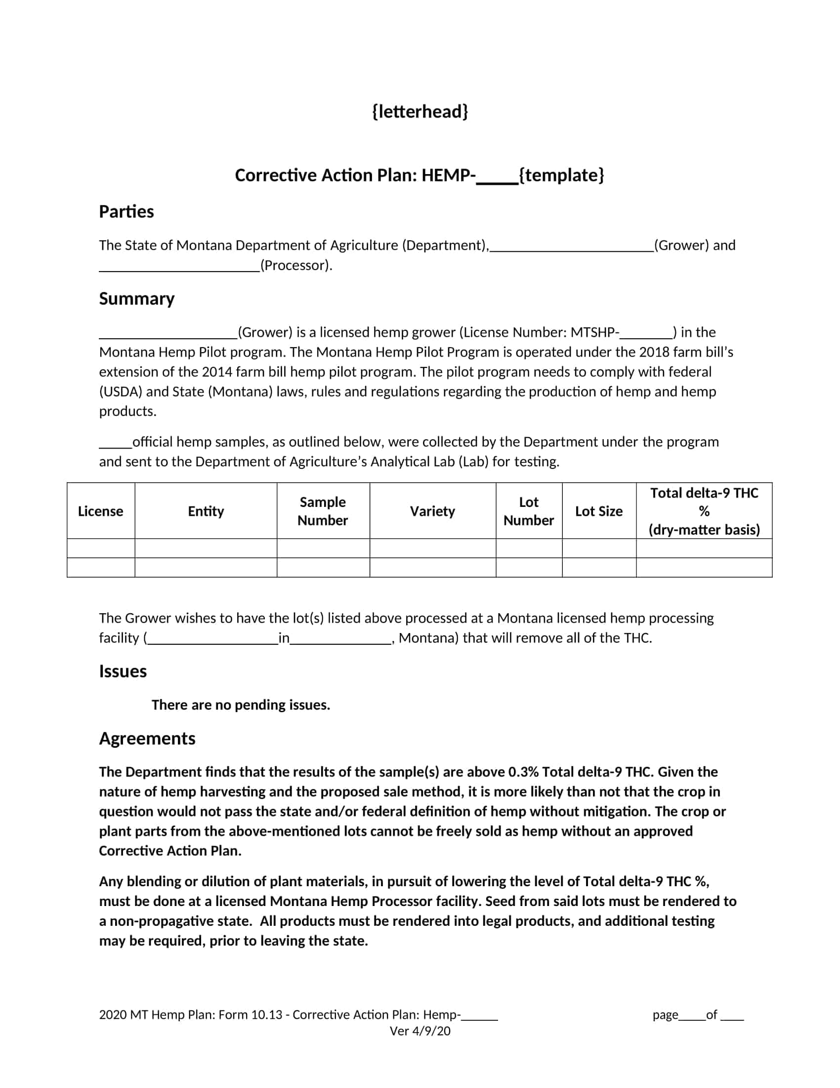 corrective action plan letter template corrective action plan letter template