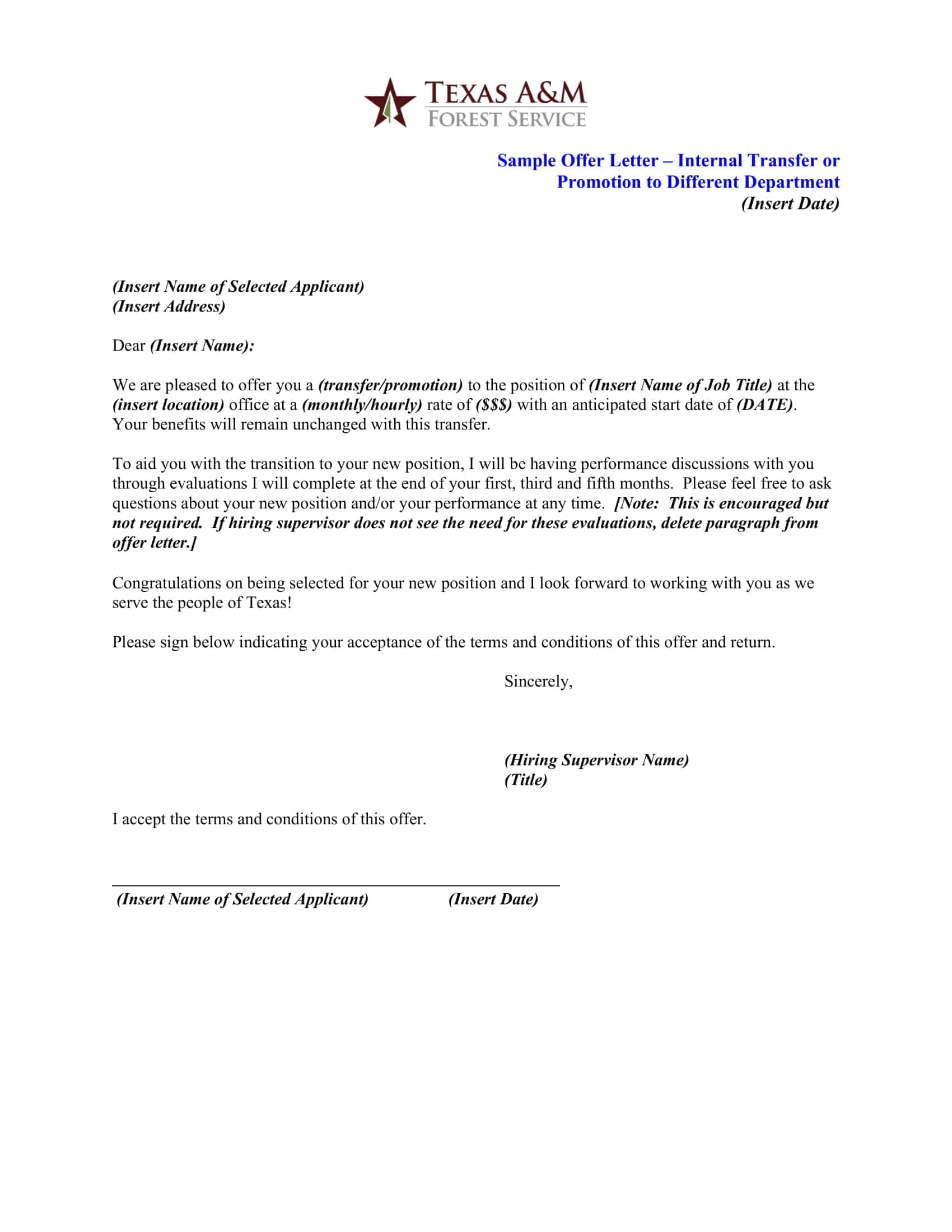 cover letter for internal promotion cover letter for internal promotion