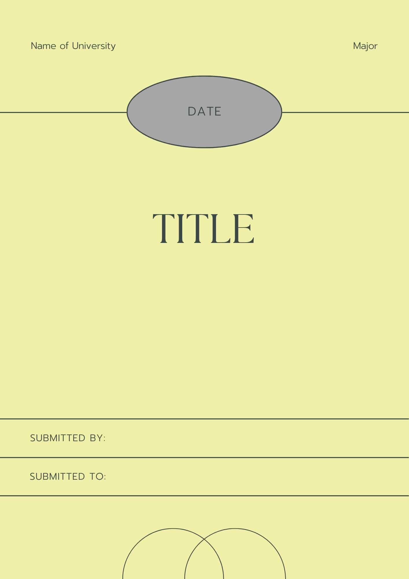 cover page of a lab report cover page of a lab report