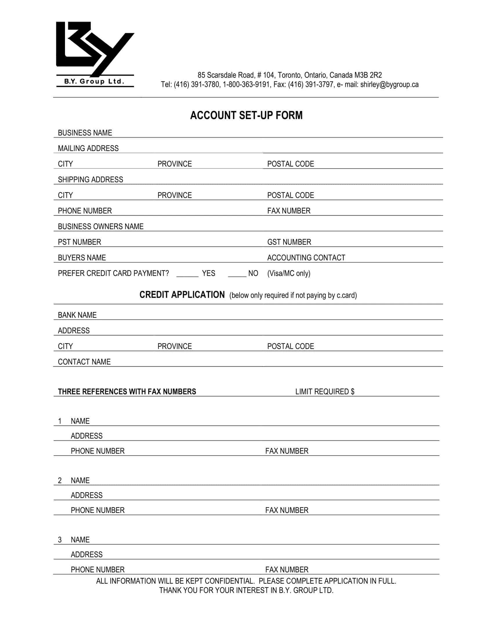 credit card application form template credit card application form template