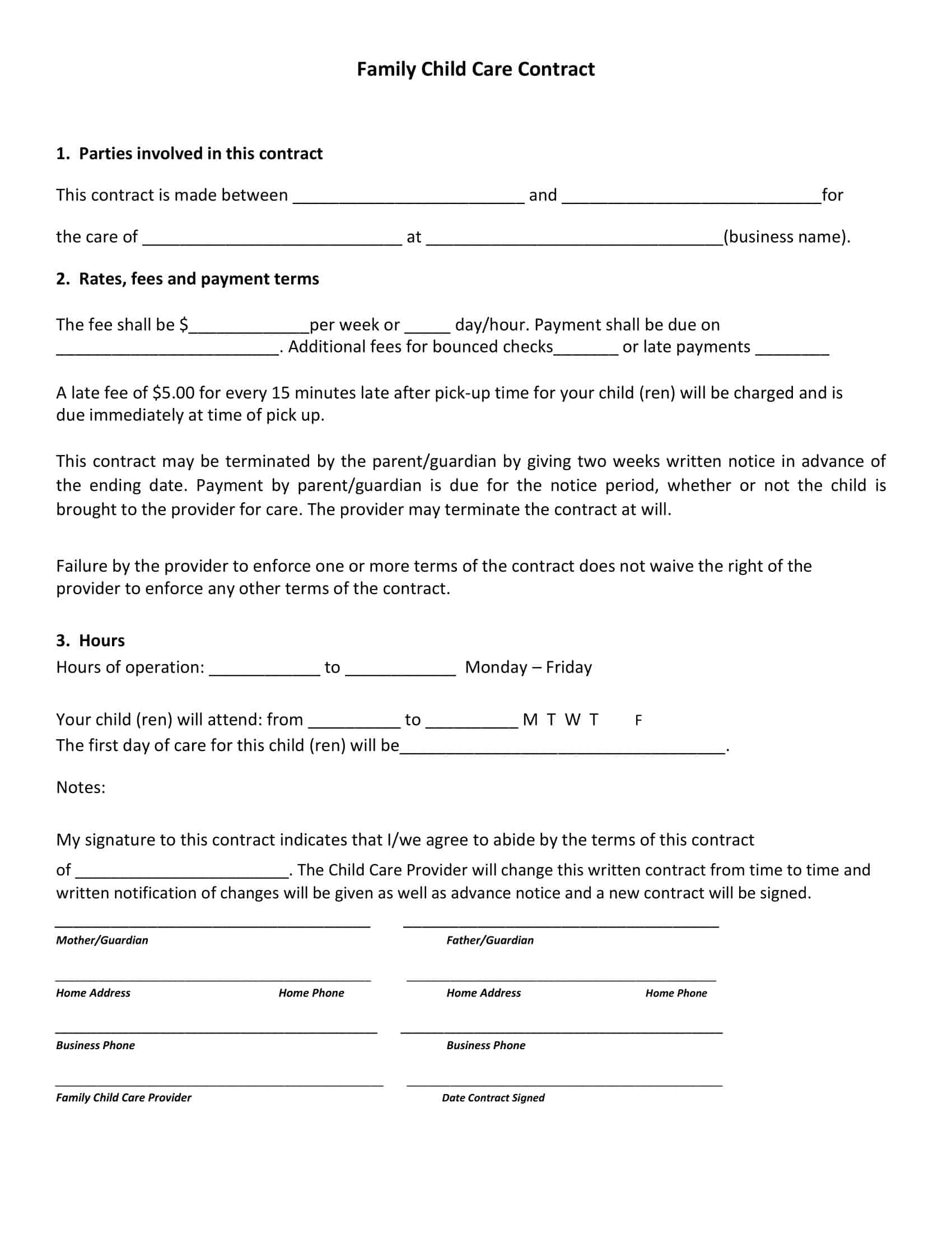 Daycare Contract Examples At Miguelina Cotten Blog Daycare Contract Examples At Miguelina Cotten Blog