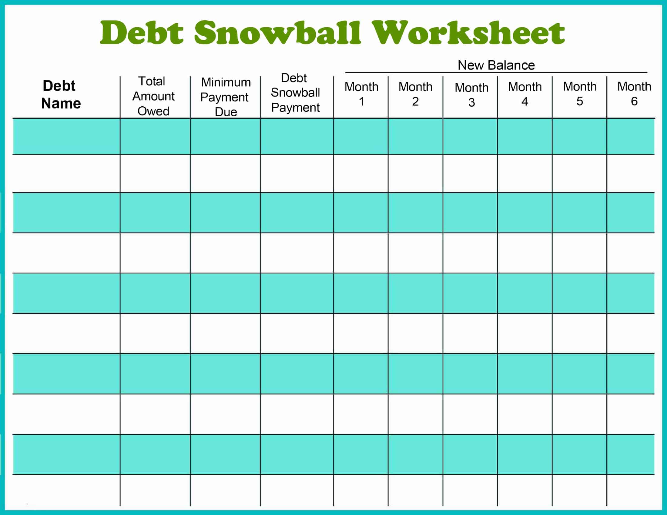 debt snowball excel debt snowball excel