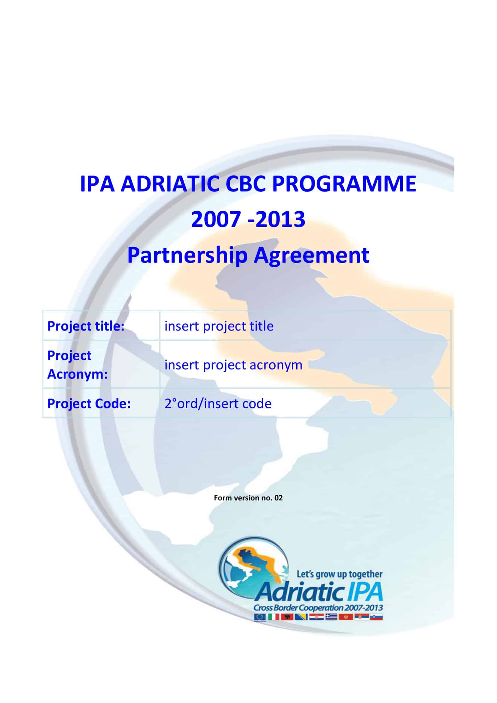 Free Printable Partnership Agreement Templates [PDF, Word]