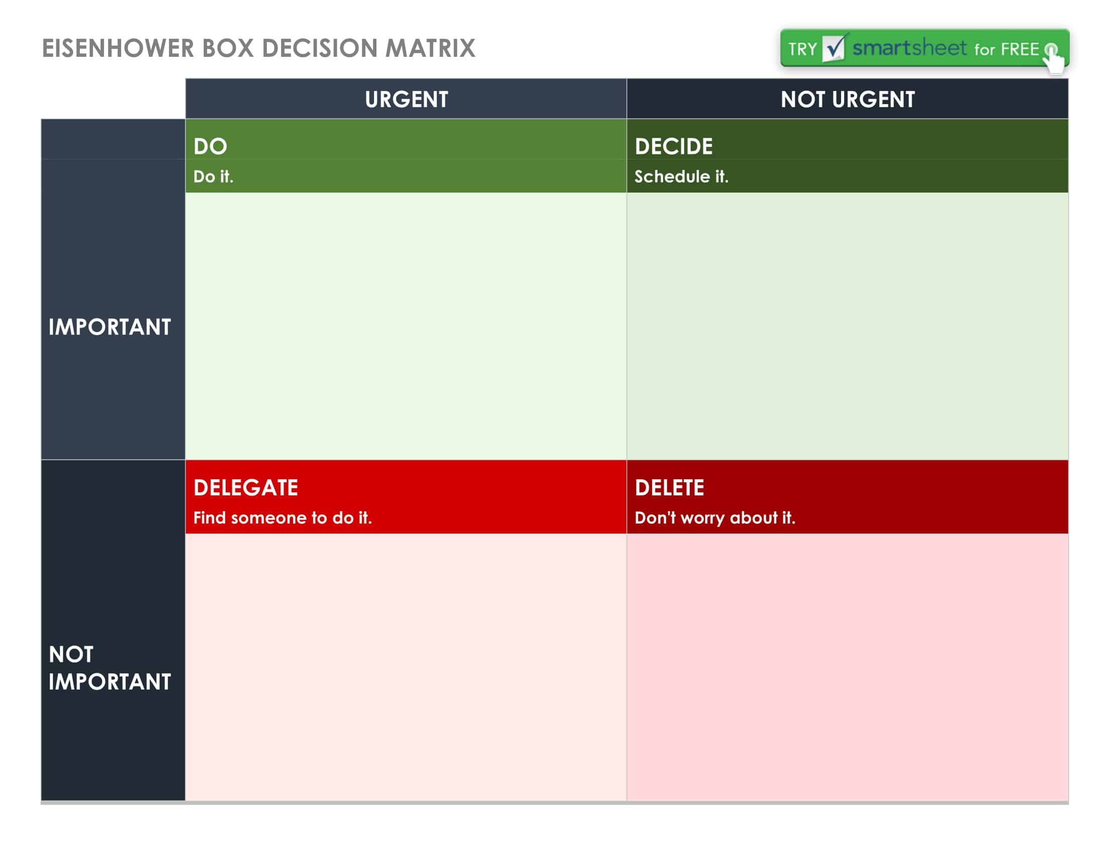 Free Printable Decision Matrix Templates [Excel, PDF, Word]