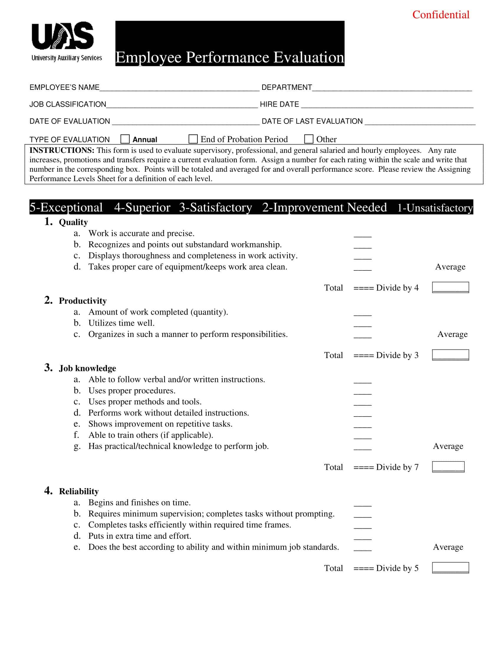 employee self evaluation forms employee self evaluation forms