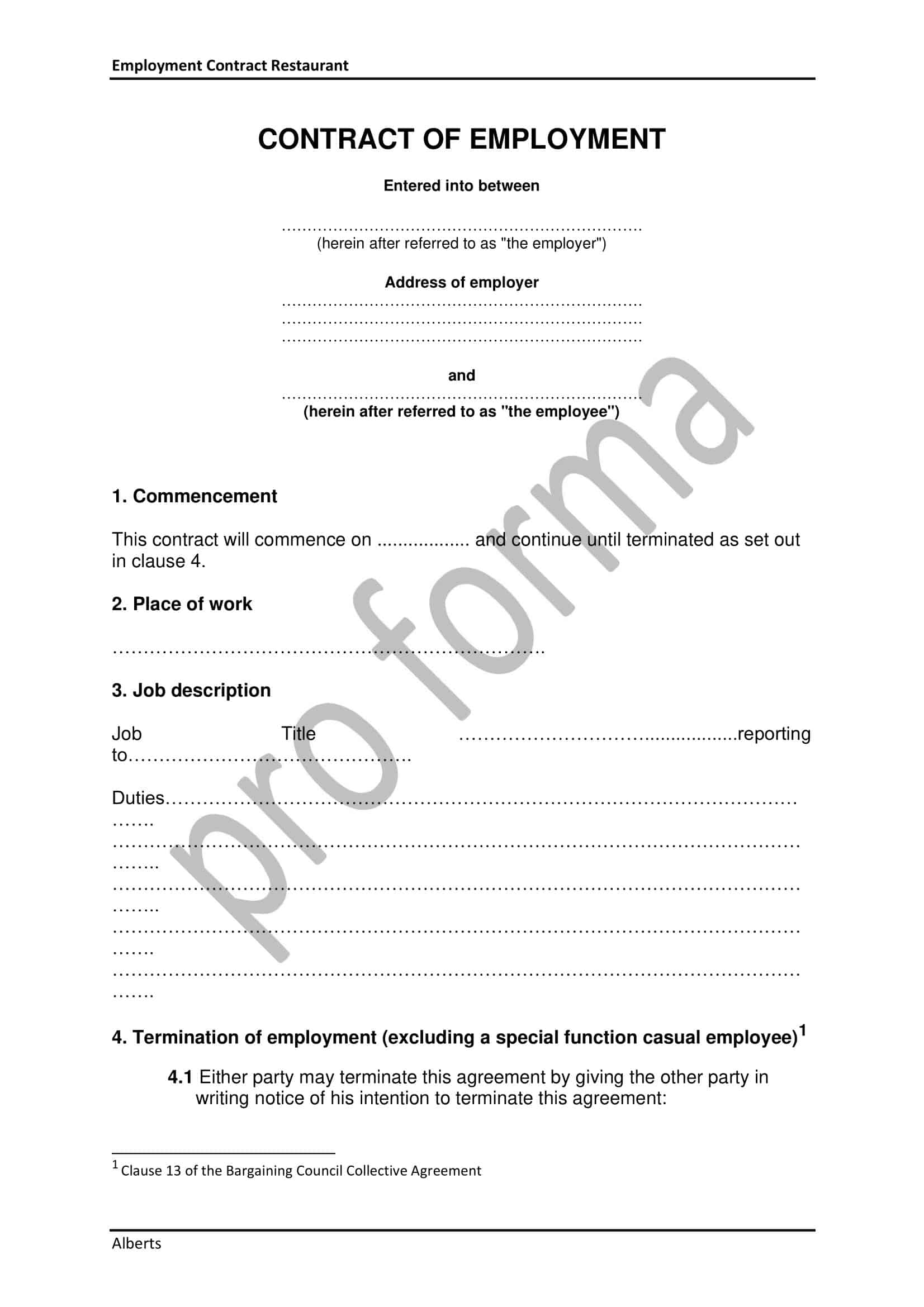 employment contracts samples employment contracts samples