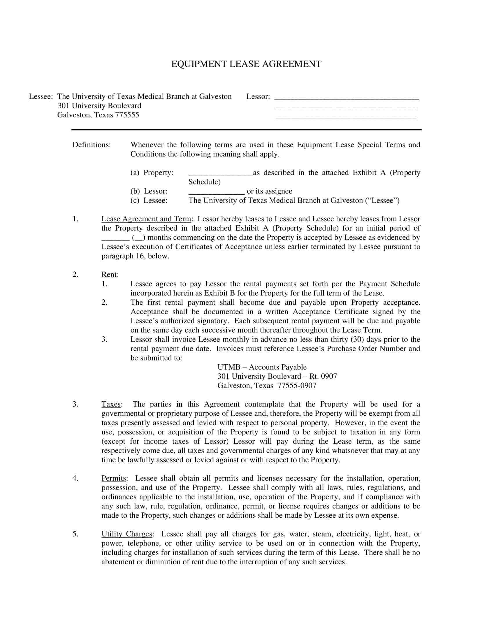 equipment lease agreement with option to purchase equipment lease agreement with option to purchase