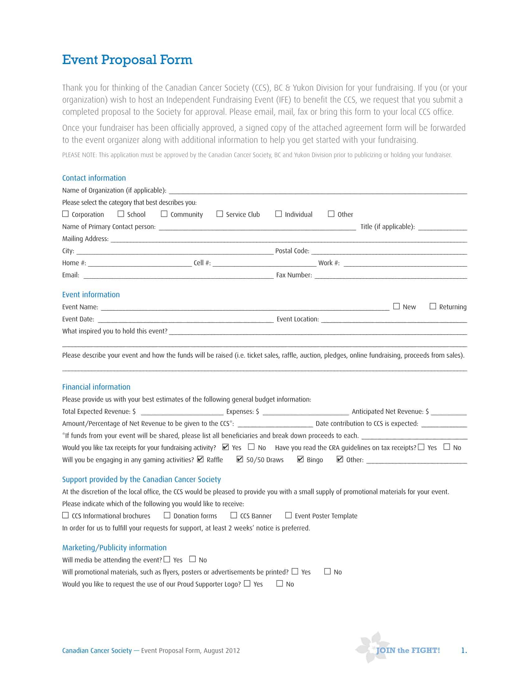 event sponsorship proposal example event sponsorship proposal example