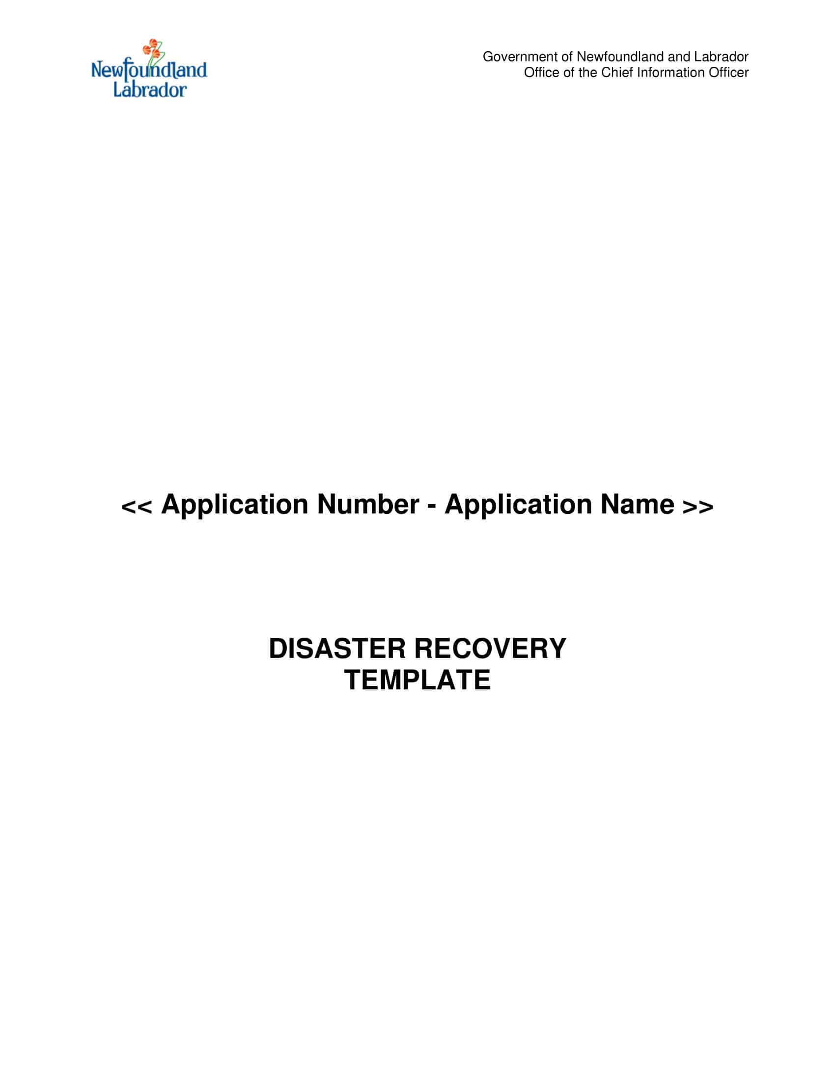 example disaster recovery plan example disaster recovery plan