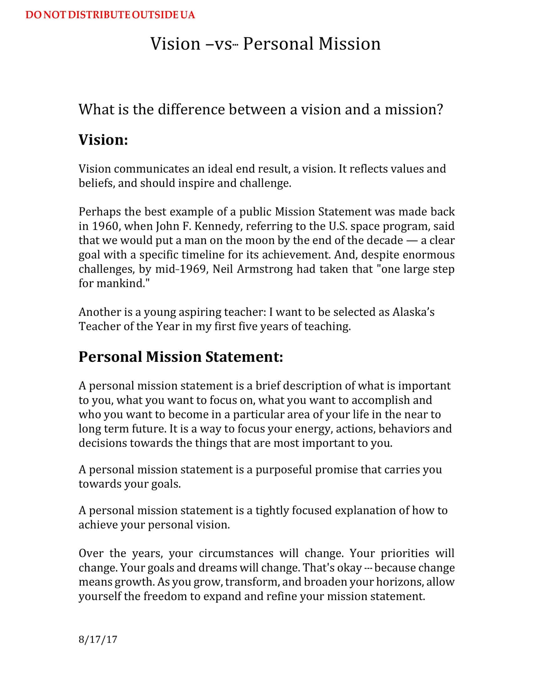 example of a mission statement example of a mission statement
