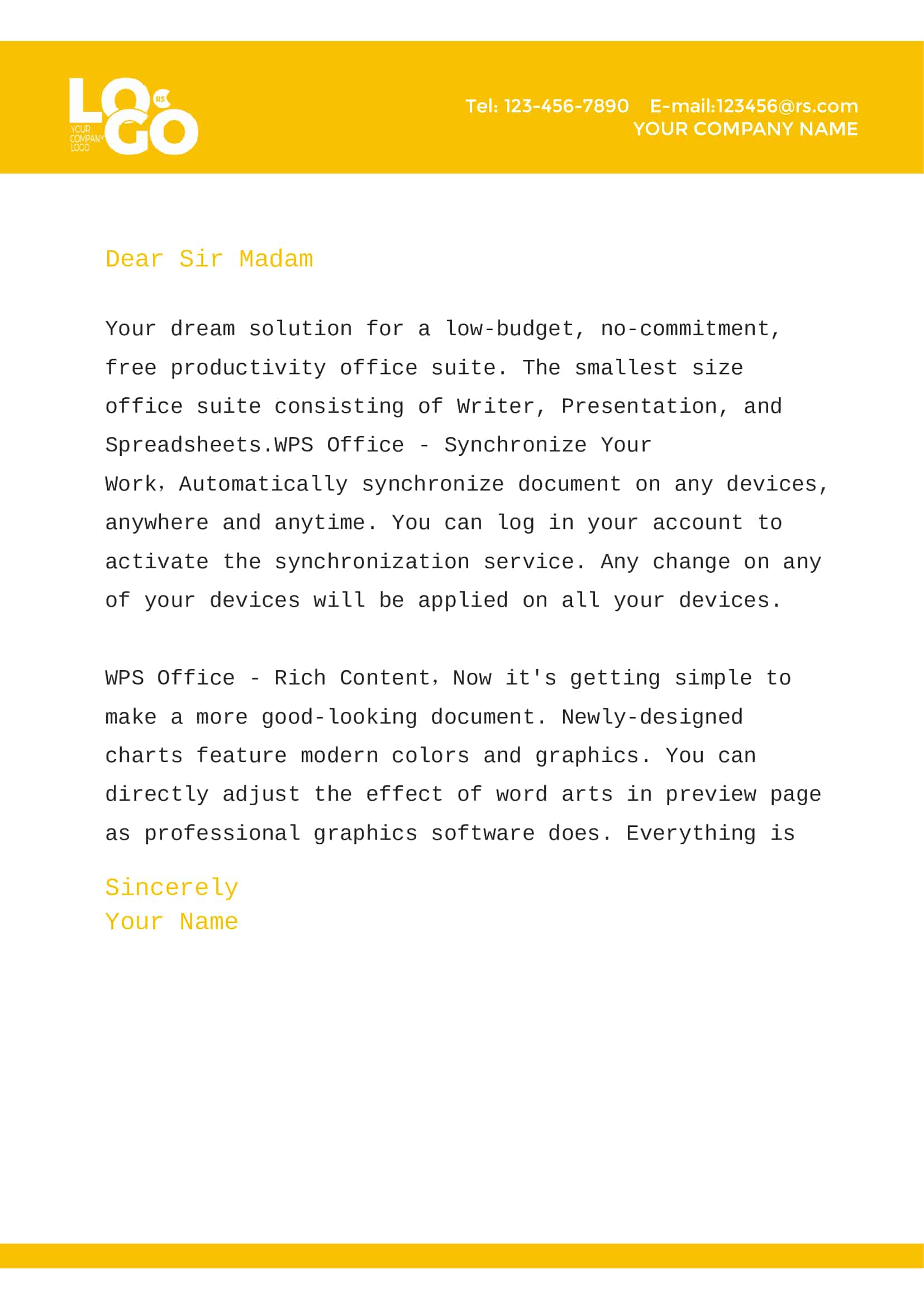 example of business letter format example of business letter format