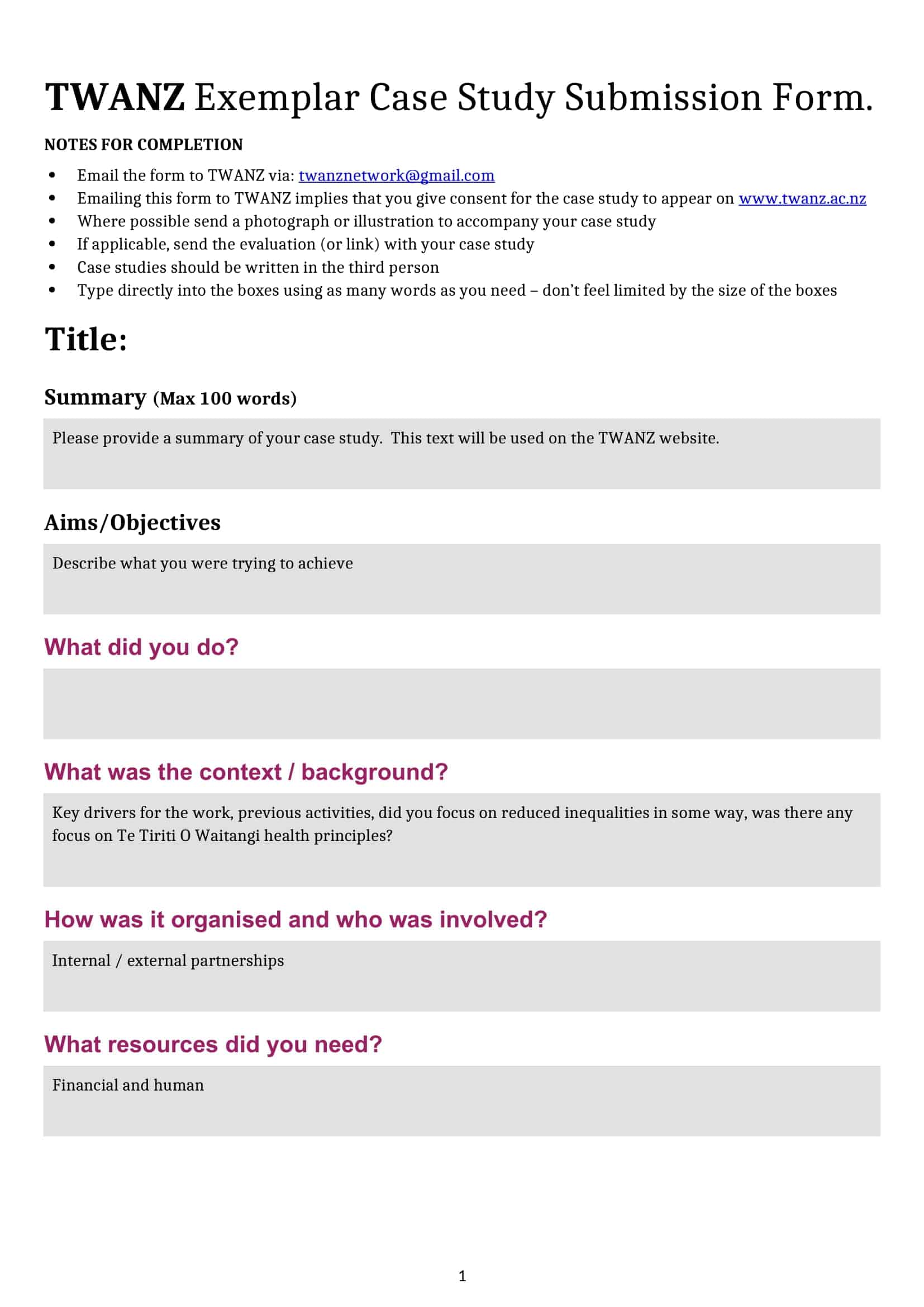 example of case study example of case study