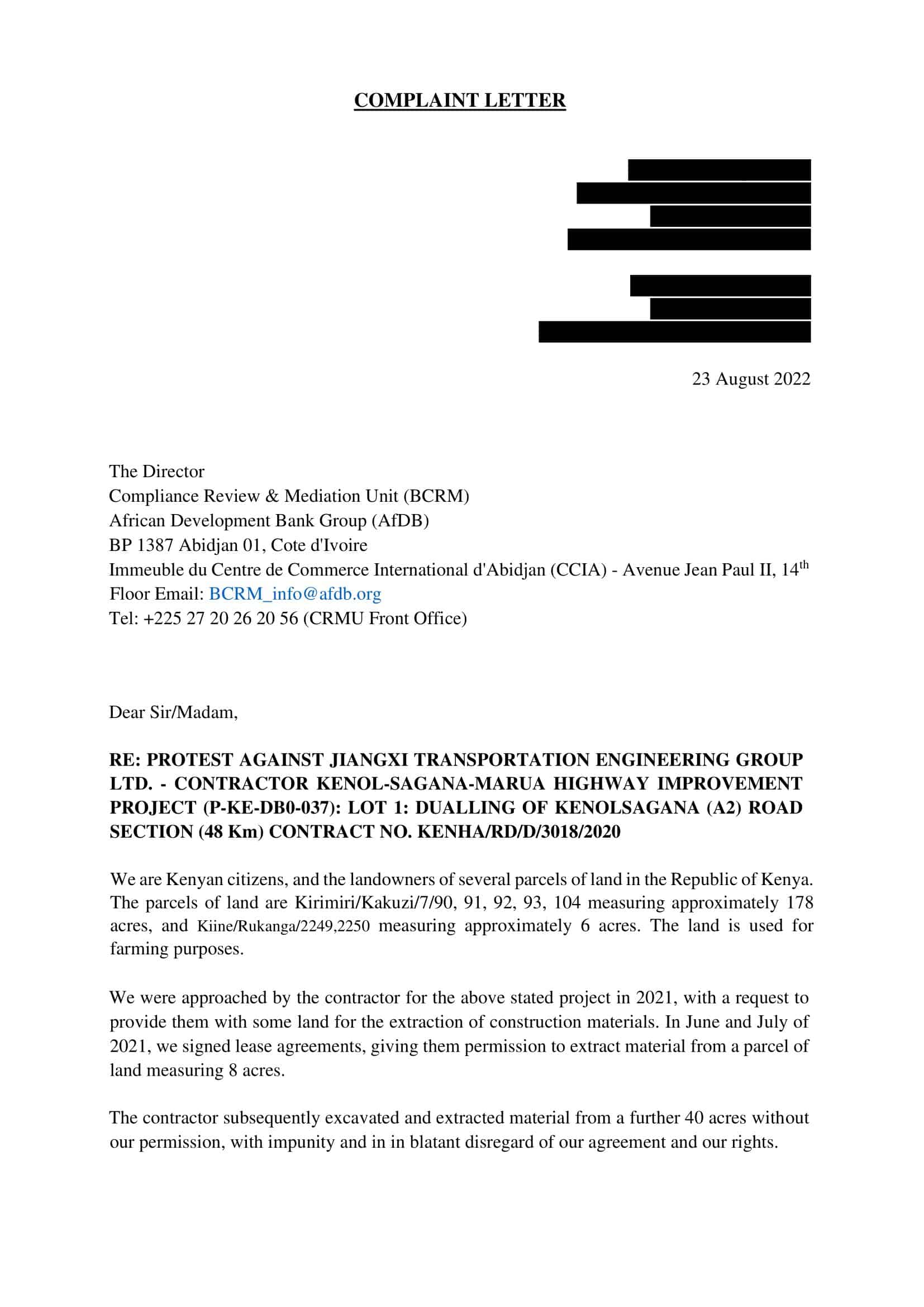 example of complaint letter example of complaint letter