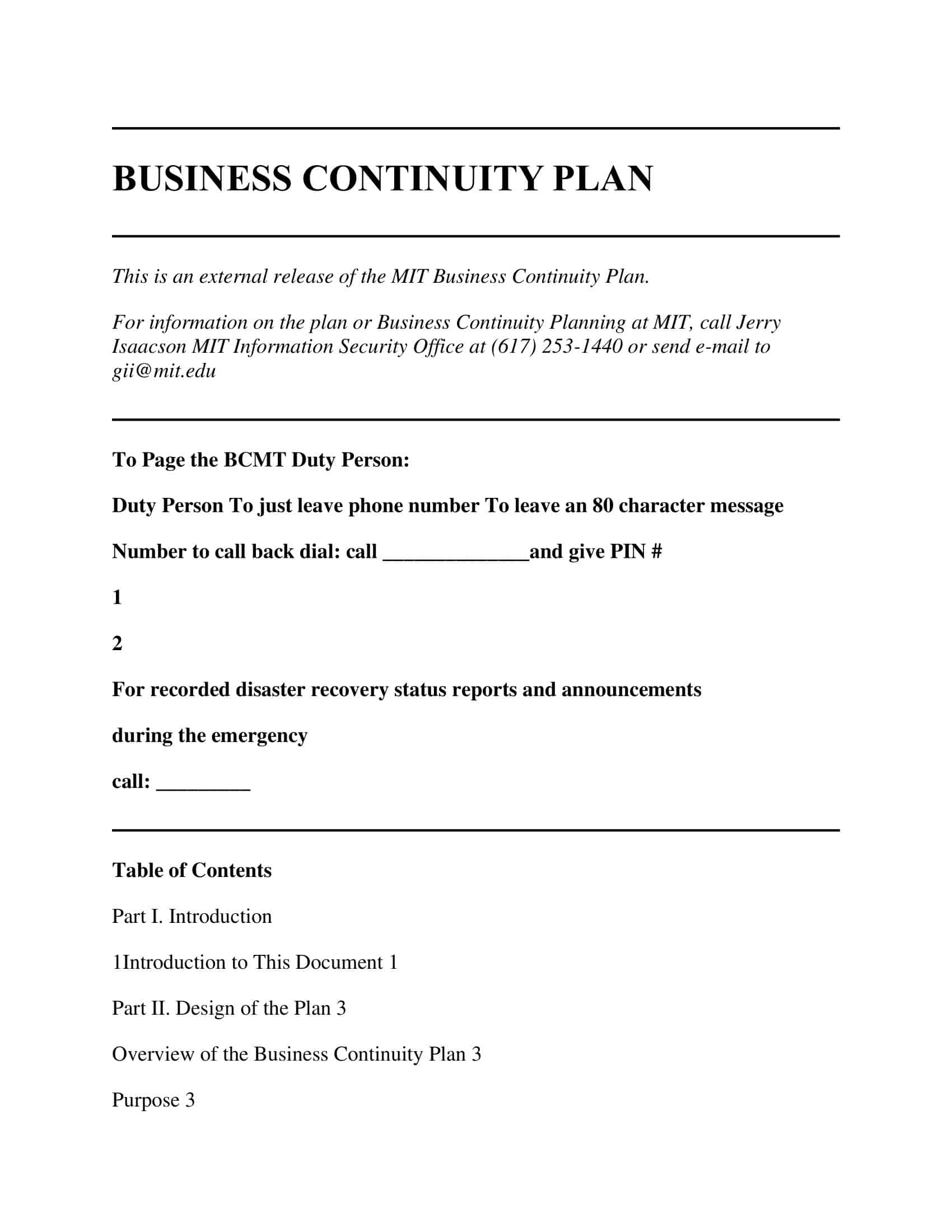 examples of business continuity plan examples of business continuity plan