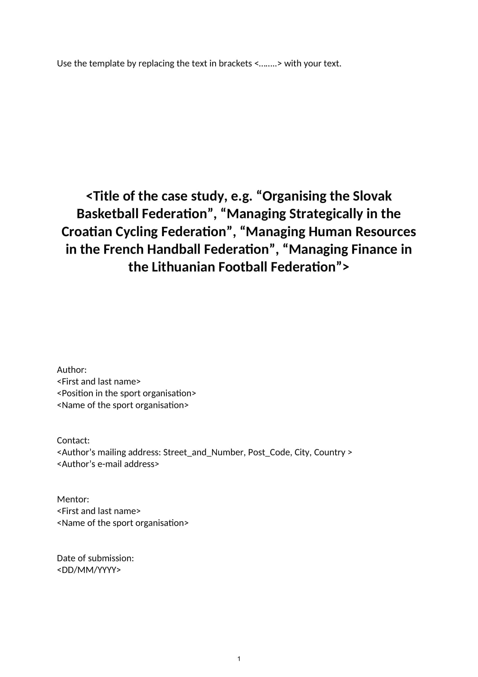 examples of case studies examples of case studies