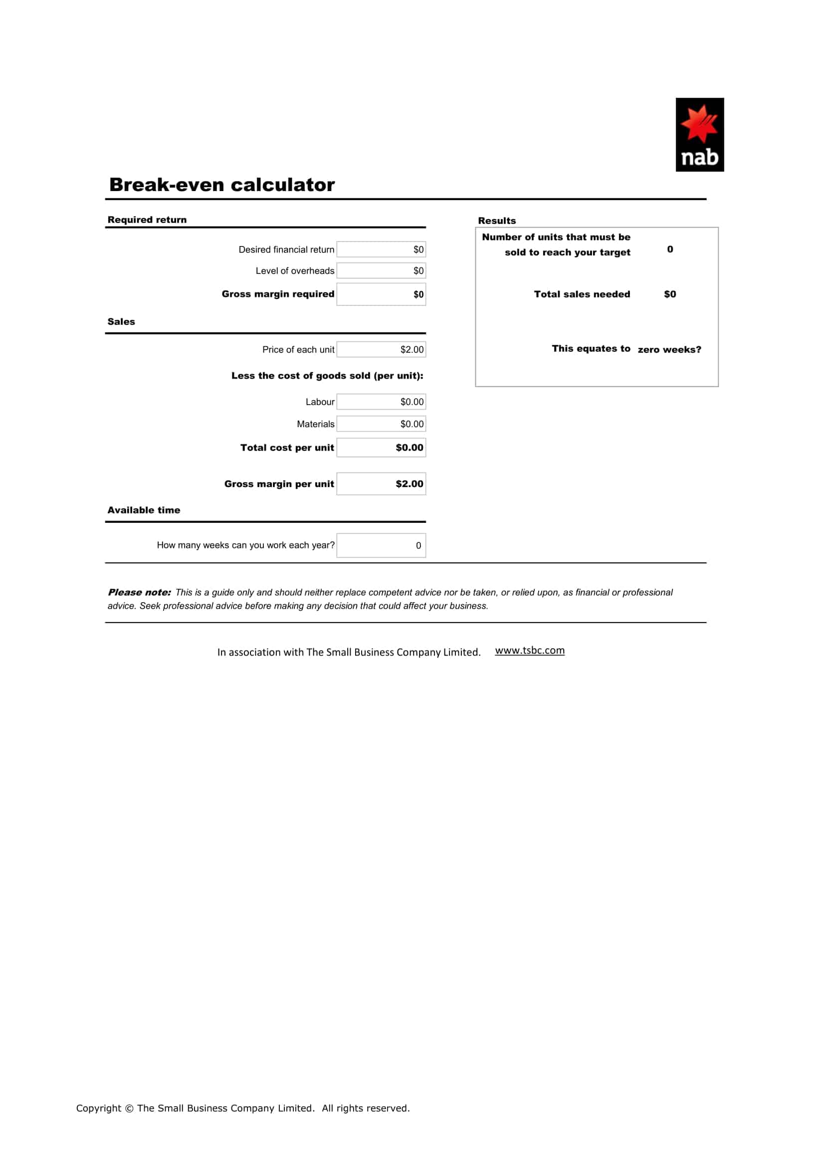 excel break even analysis excel break even analysis