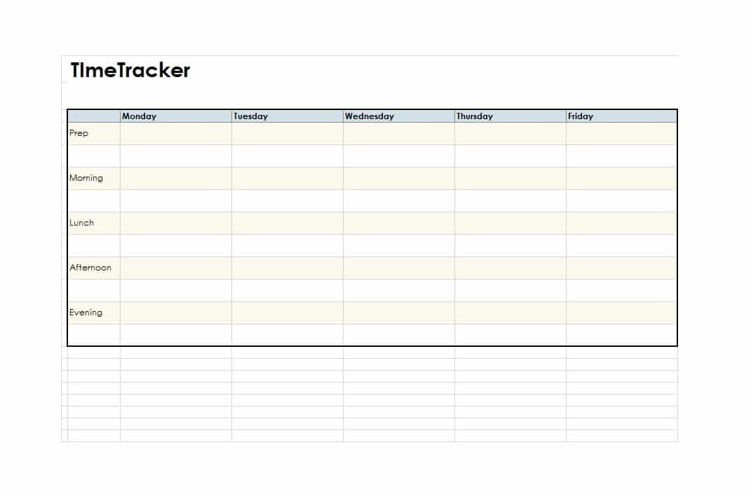 Free Printable Time Tracking Spreadsheet Templates [Word, Excel] Daily
