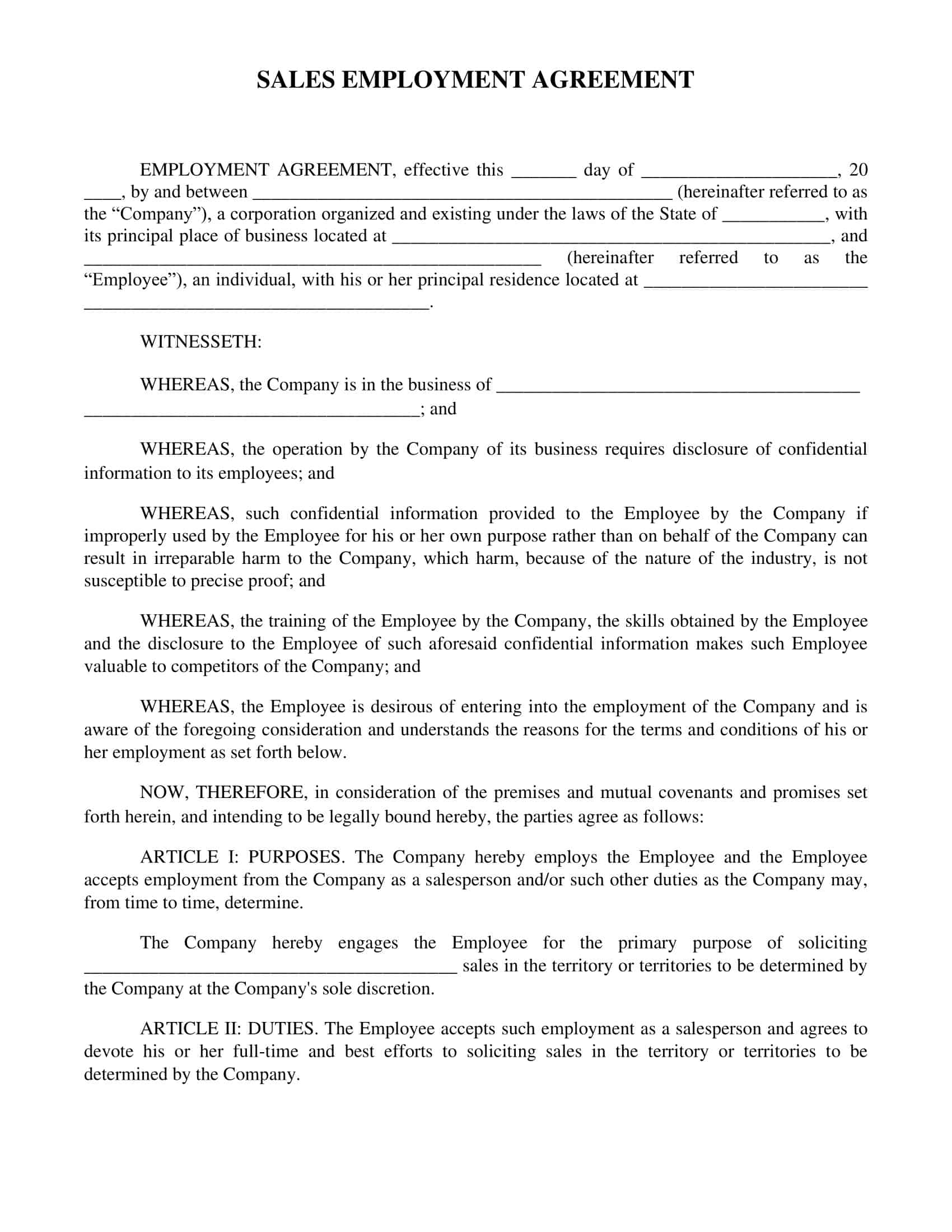 executive employment contract executive employment contract