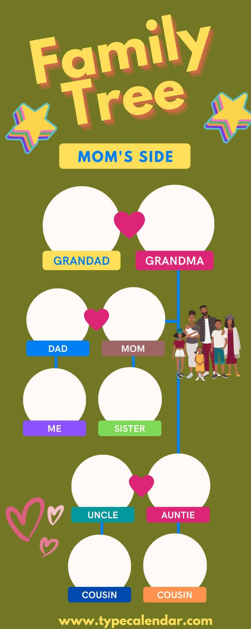 Free Printable Family Tree Templates [PDF, Word, Excel] +Editable