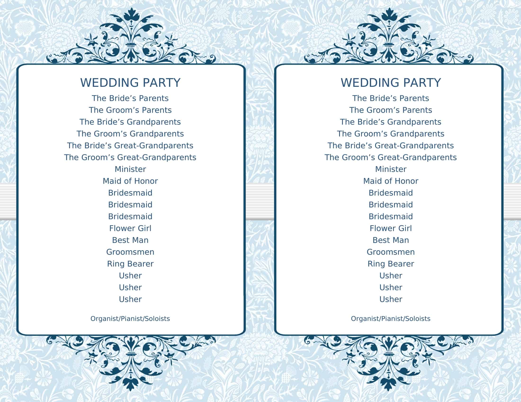 fan wedding programs fan wedding programs