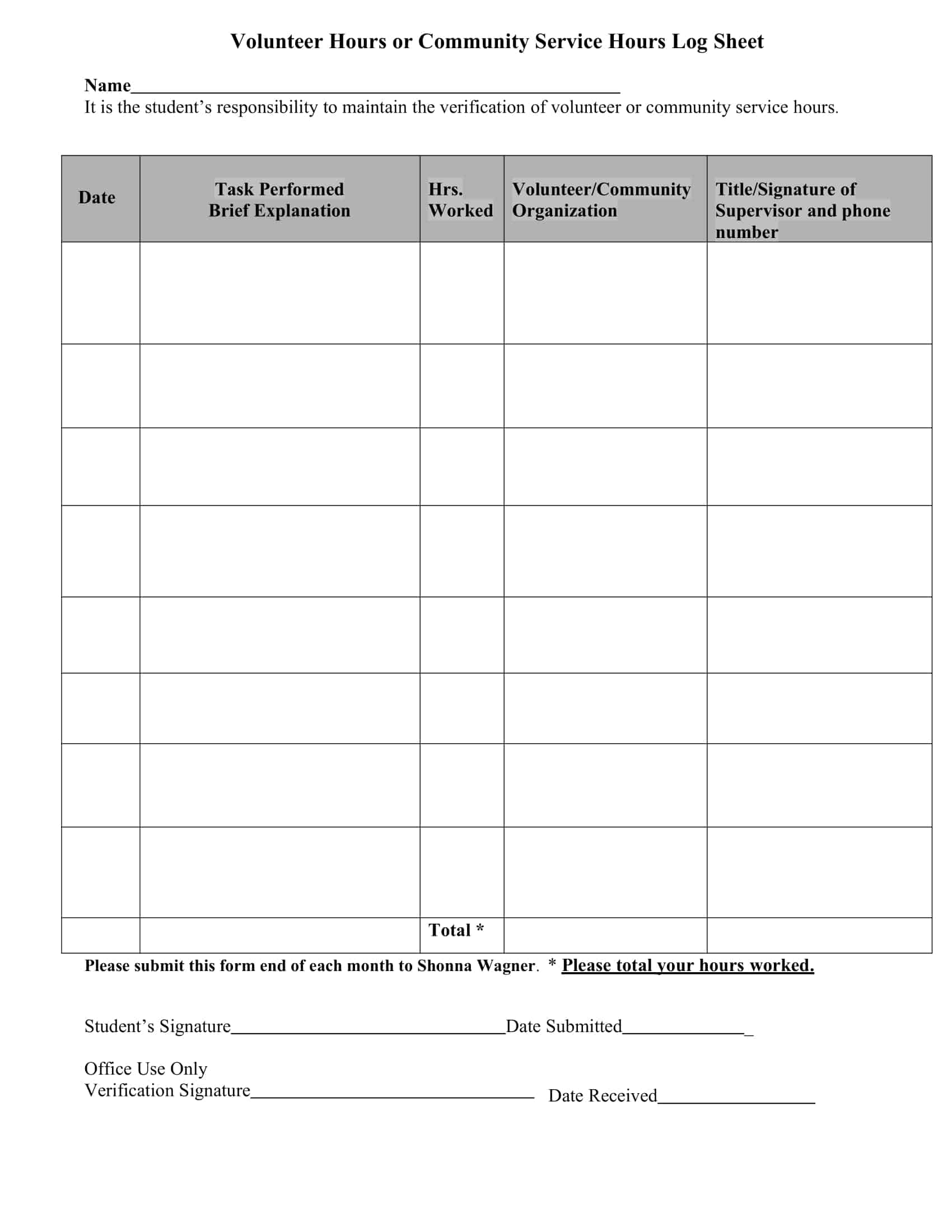 Bright Futures Volunteer Hours Form 2024 Agatha Lenora Bright Futures Volunteer Hours Form 2024 Agatha Lenora